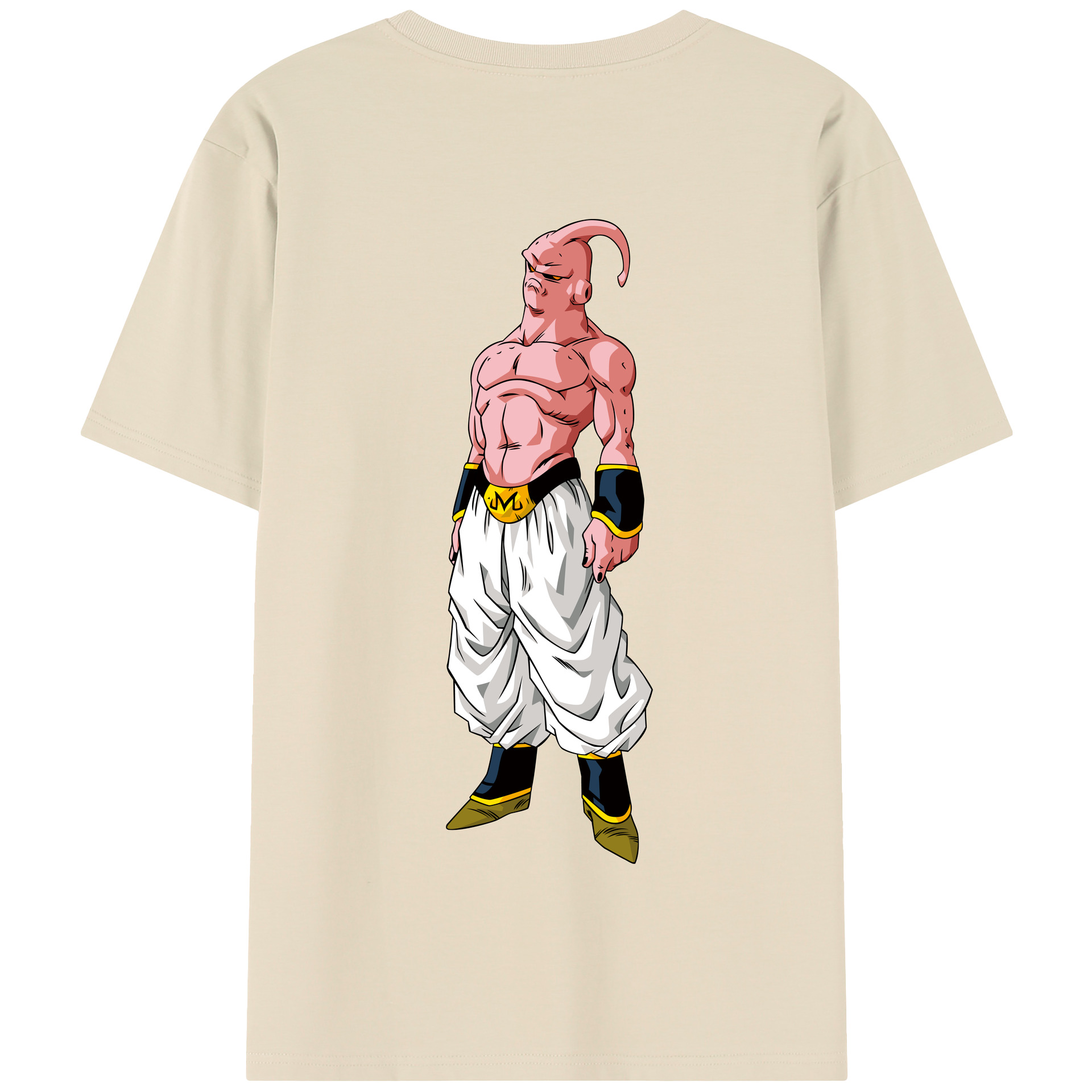 （画像用） ドラゴンボール 魔人ブウ DRAGON BALL Majin Buu 綿100％半袖Tシャツ（背面プリント）