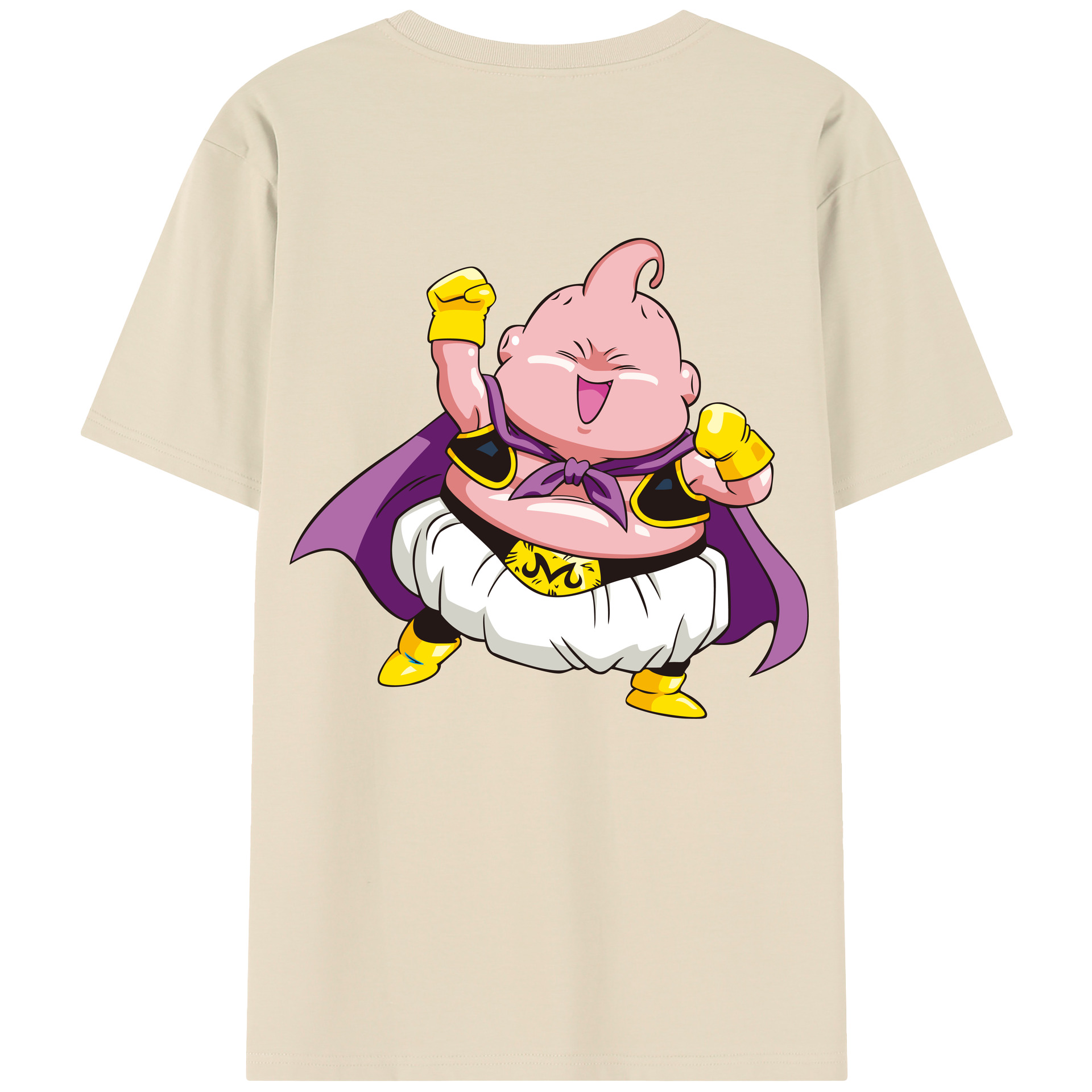 （画像用） ドラゴンボール 魔人ブウ DRAGON BALL Majin Buu 綿100％半袖Tシャツ（背面プリント）