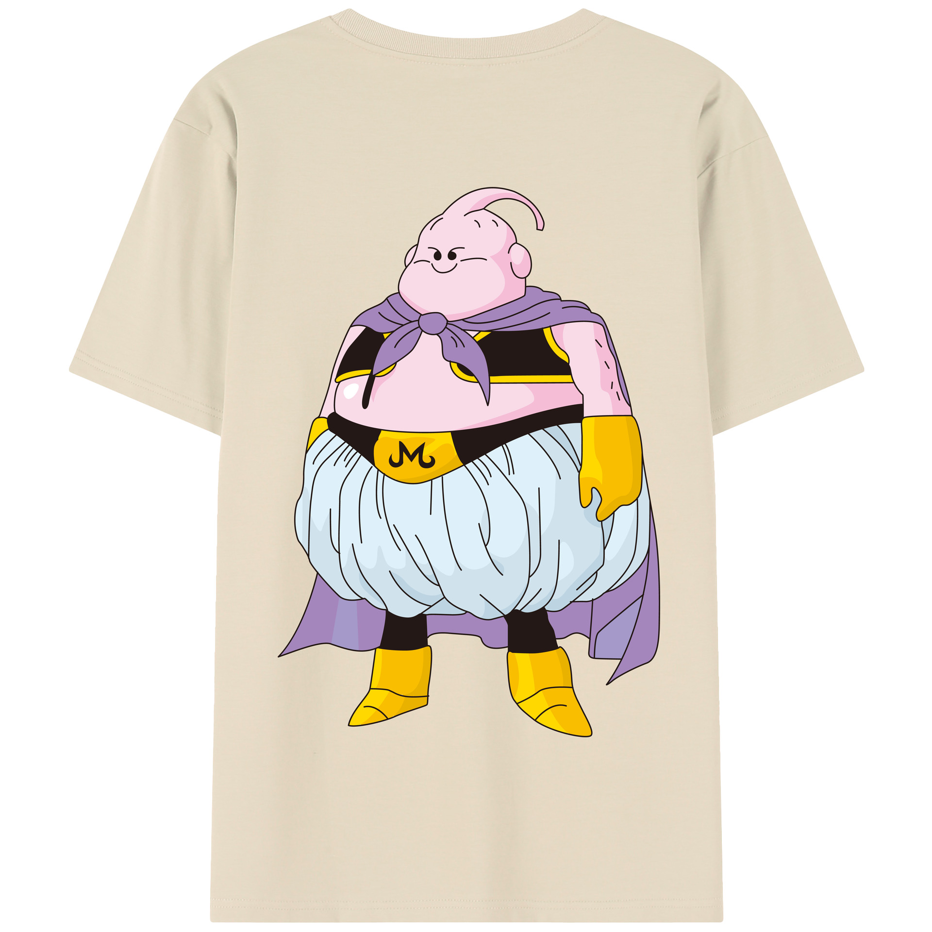 （画像用） ドラゴンボール 魔人ブウ DRAGON BALL Majin Buu 綿100％半袖Tシャツ（背面プリント）