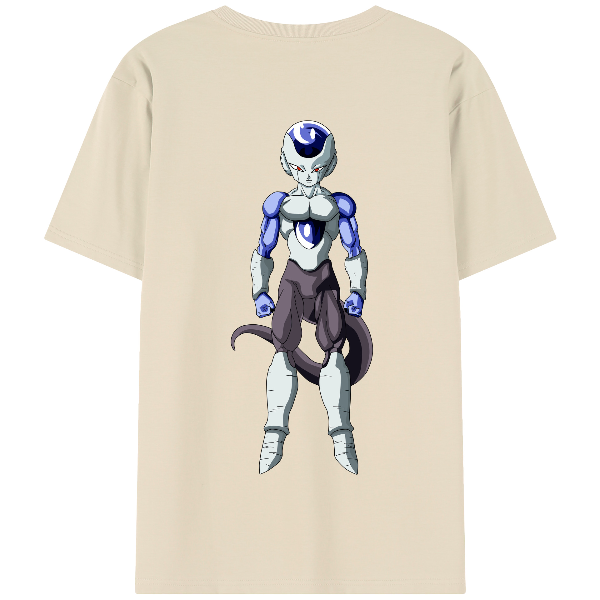（画像用） ドラゴンボール フリーザ DRAGON BALL Frieza 綿100％半袖Tシャツ（背面プリント）