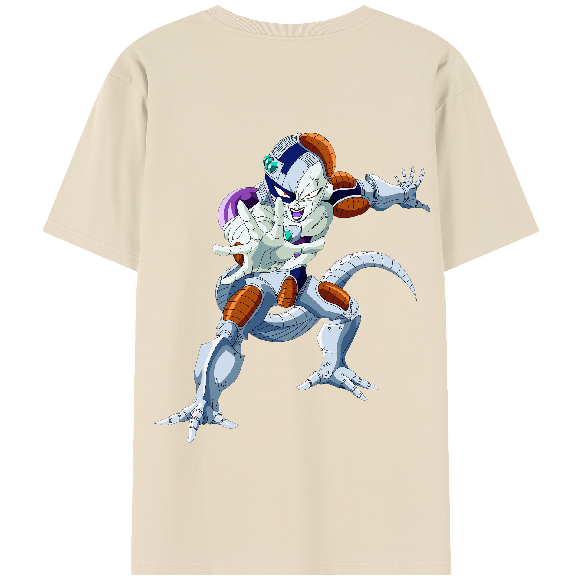 （画像用） ドラゴンボール フリーザ DRAGON BALL Frieza 綿100％半袖Tシャツ（背面プリント）