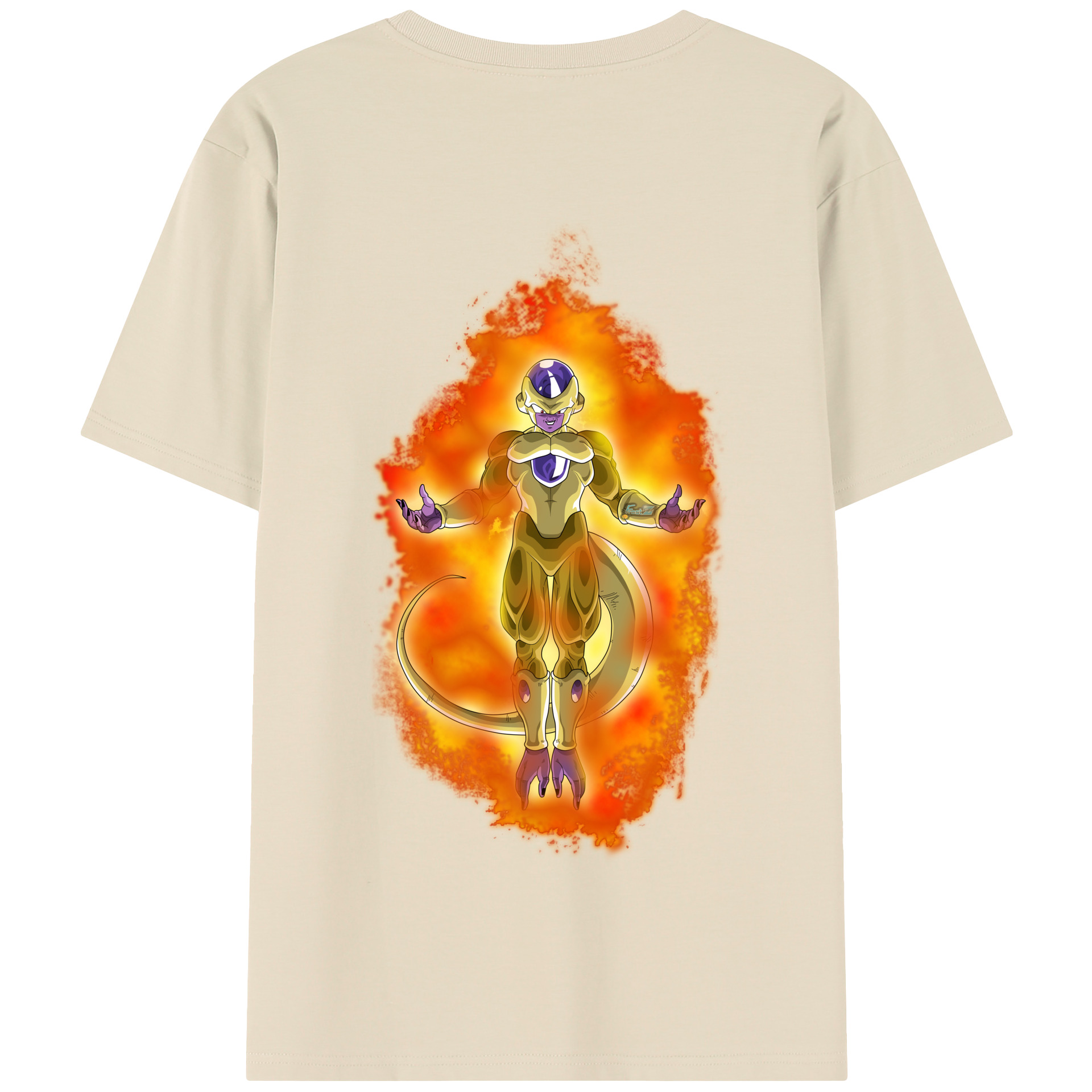（画像用） ドラゴンボール フリーザ DRAGON BALL Frieza 綿100％半袖Tシャツ（背面プリント）