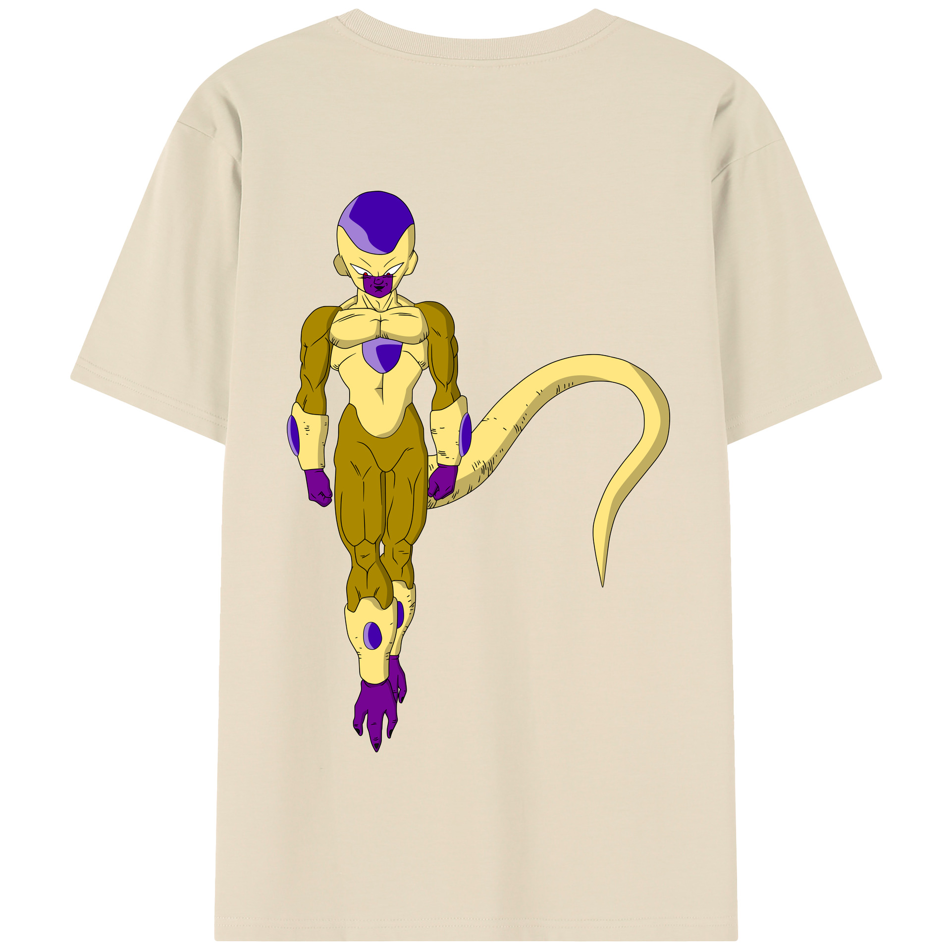 （画像用） ドラゴンボール フリーザ DRAGON BALL Frieza 綿100％半袖Tシャツ（背面プリント）