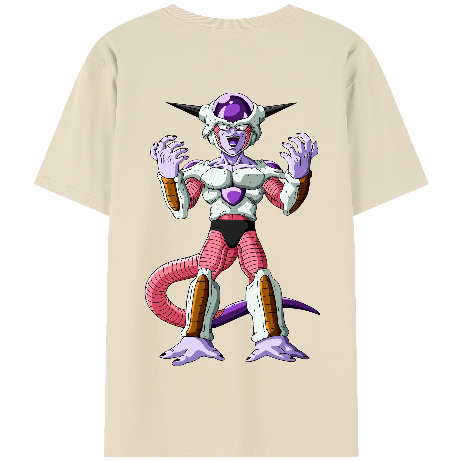 （画像用） ドラゴンボール フリーザ DRAGON BALL Frieza 綿100％半袖Tシャツ（背面プリント）