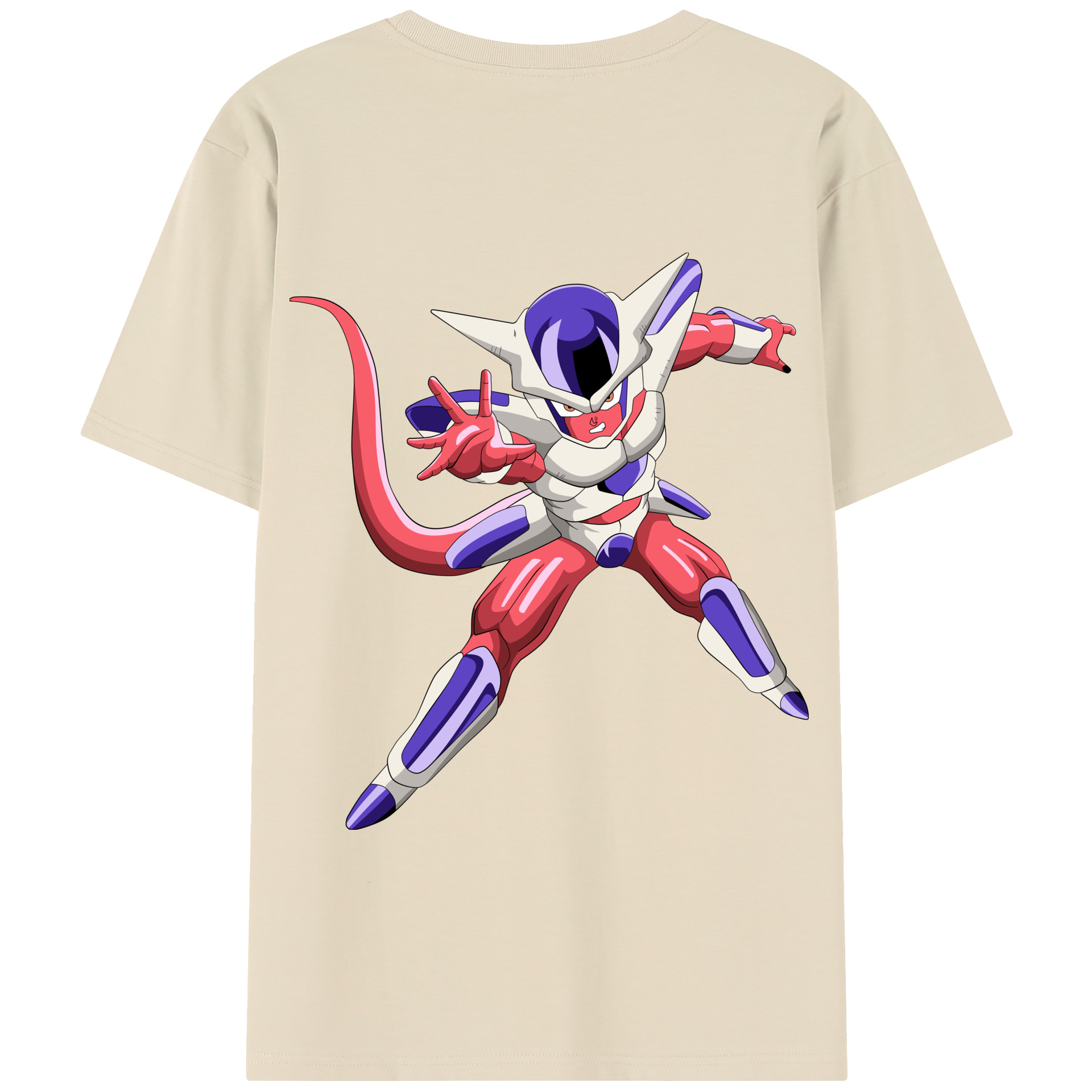 （画像用） ドラゴンボール フリーザ DRAGON BALL Frieza 綿100％半袖Tシャツ（背面プリント）