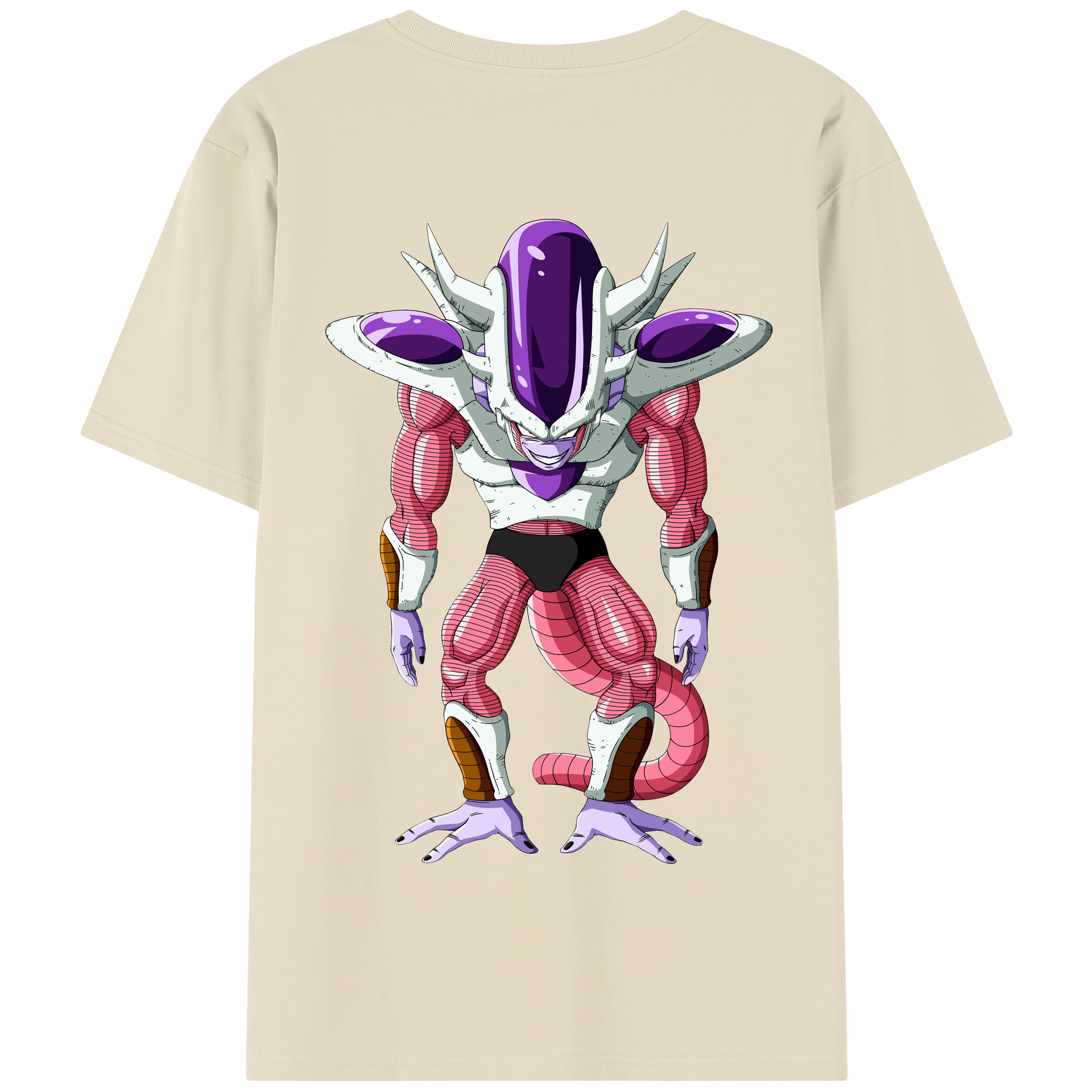 （画像用） ドラゴンボール フリーザ DRAGON BALL Frieza 綿100％半袖Tシャツ（背面プリント）
