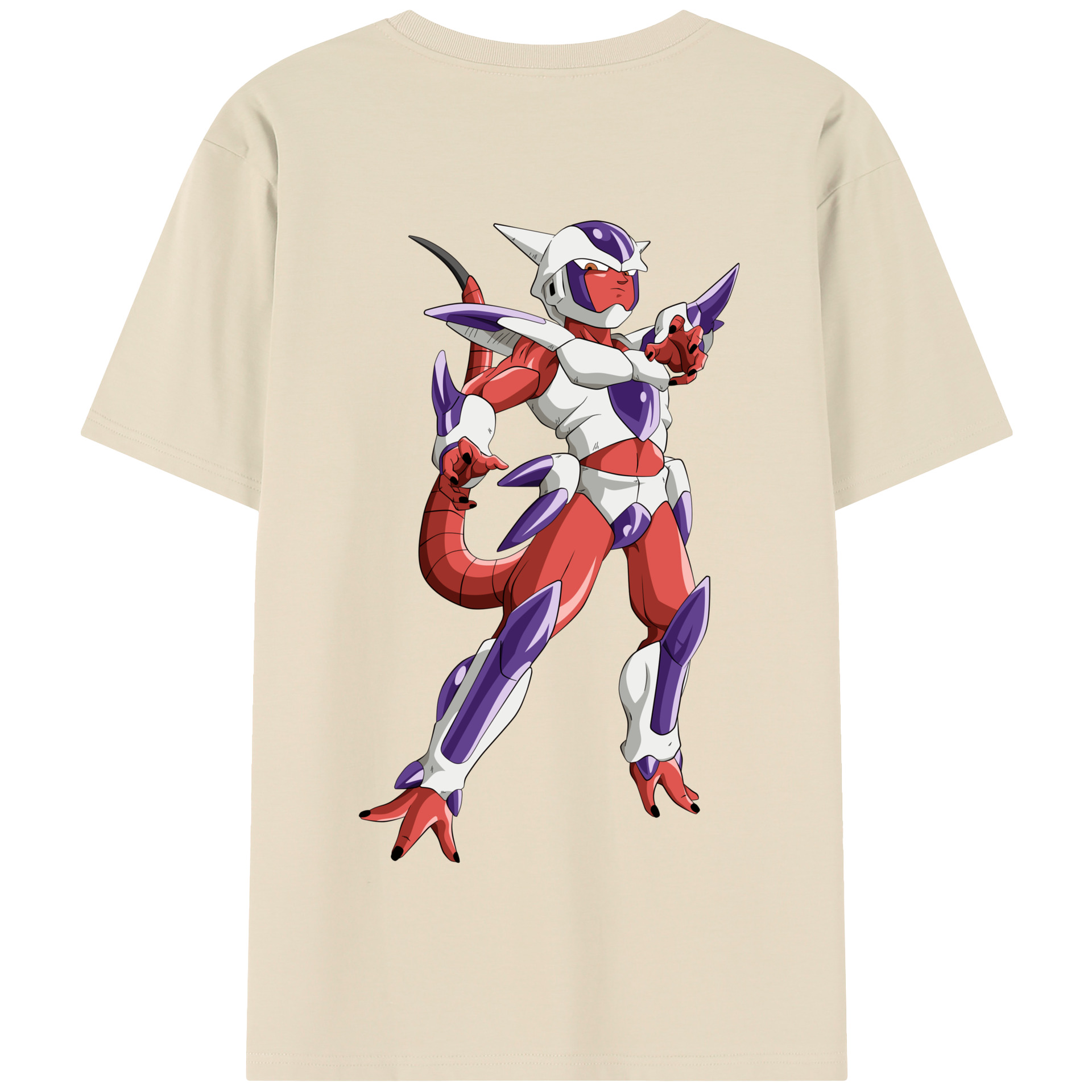 （画像用） ドラゴンボール フリーザ DRAGON BALL Frieza 綿100％半袖Tシャツ（背面プリント）