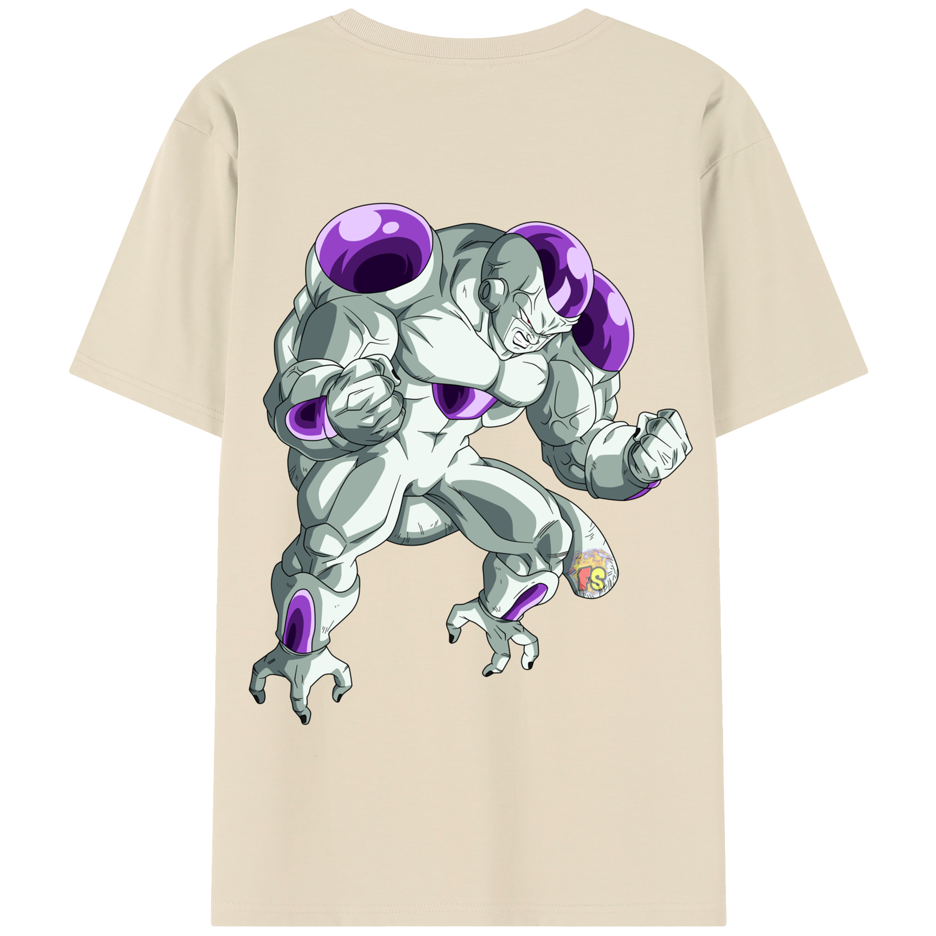 （画像用） ドラゴンボール フリーザ DRAGON BALL Frieza 綿100％半袖Tシャツ（背面プリント）