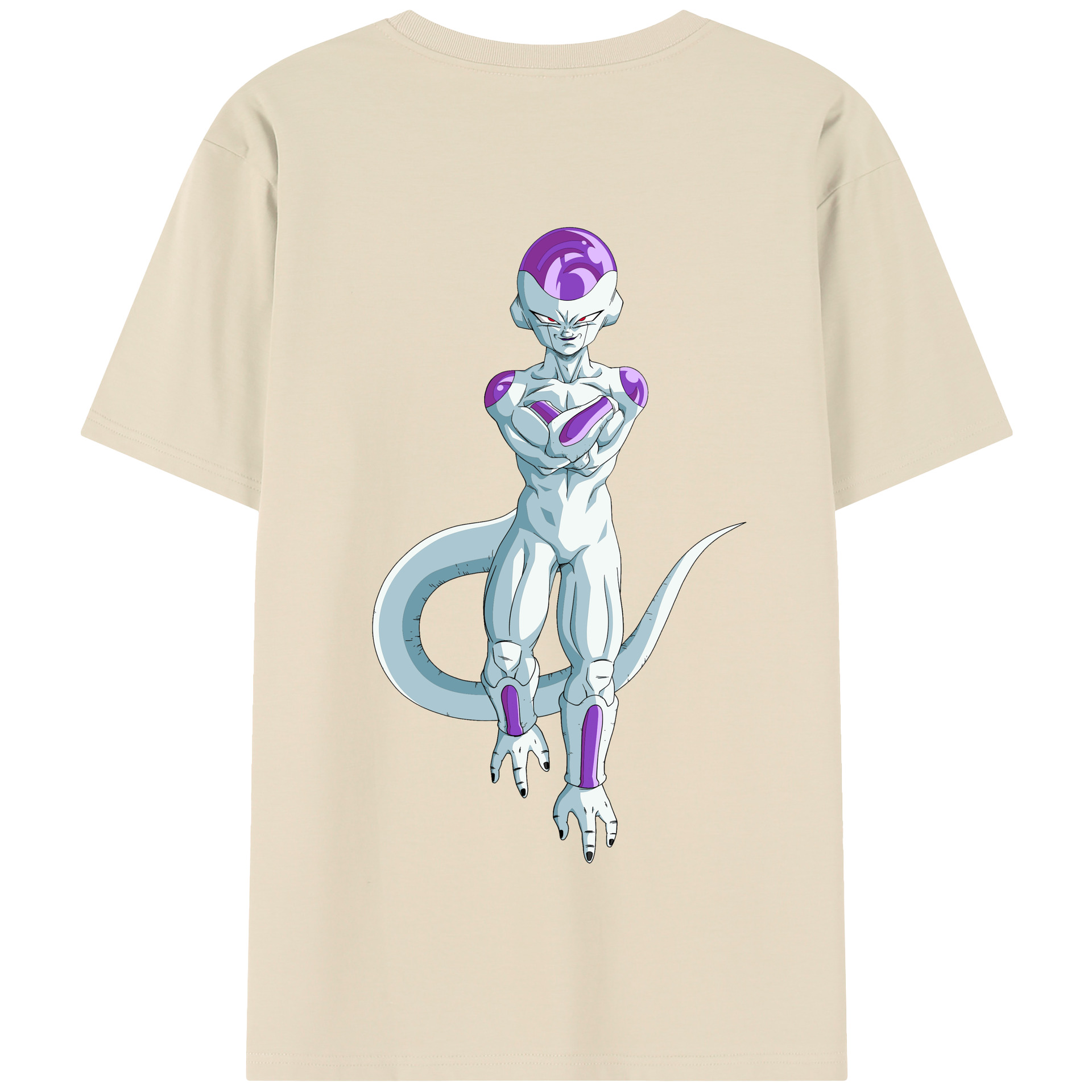 （画像用） ドラゴンボール フリーザ DRAGON BALL Frieza 綿100％半袖Tシャツ（背面プリント）