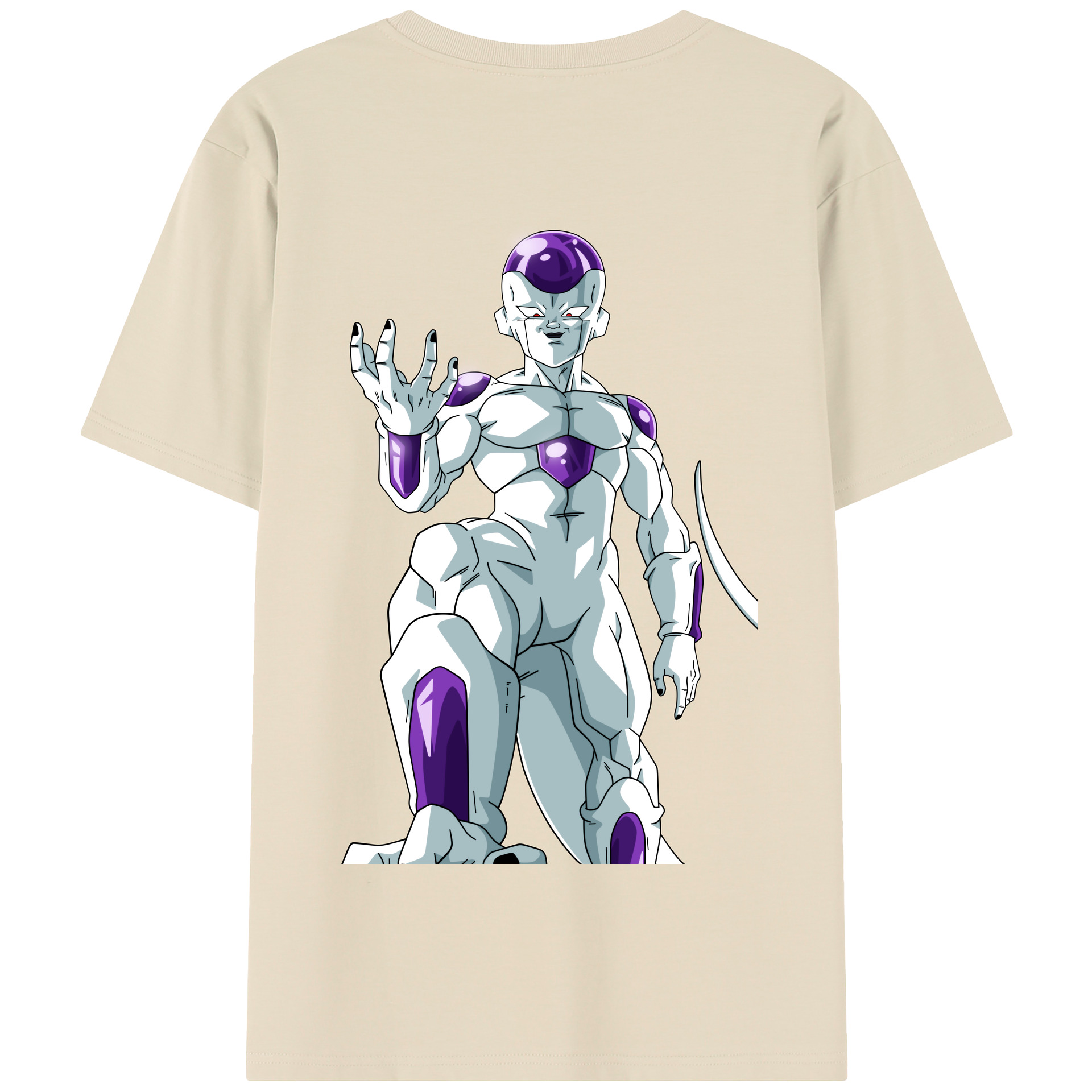 （画像用） ドラゴンボール フリーザ DRAGON BALL Frieza 綿100％半袖Tシャツ（背面プリント）