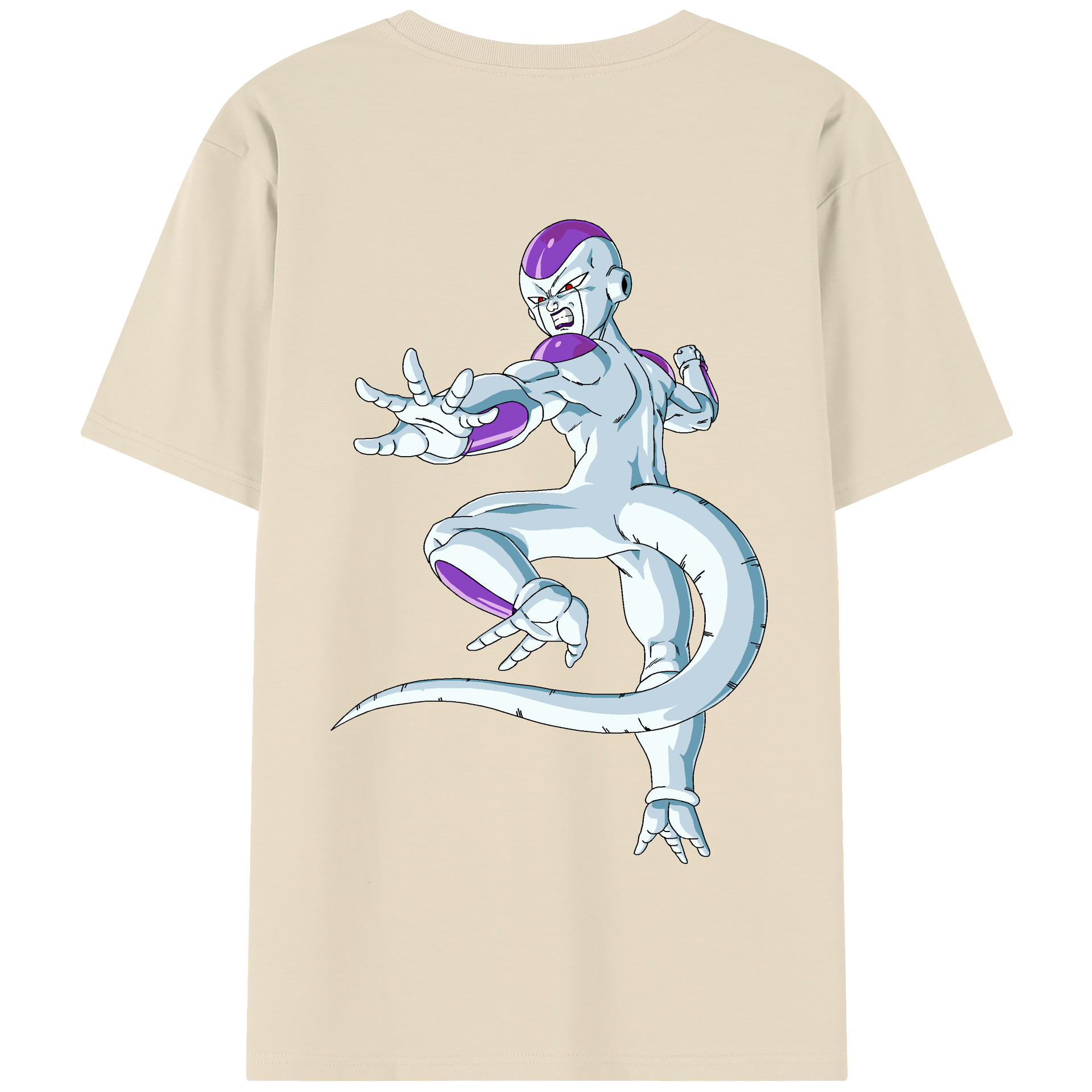 （画像用） ドラゴンボール フリーザ DRAGON BALL Frieza 綿100％半袖Tシャツ（背面プリント）