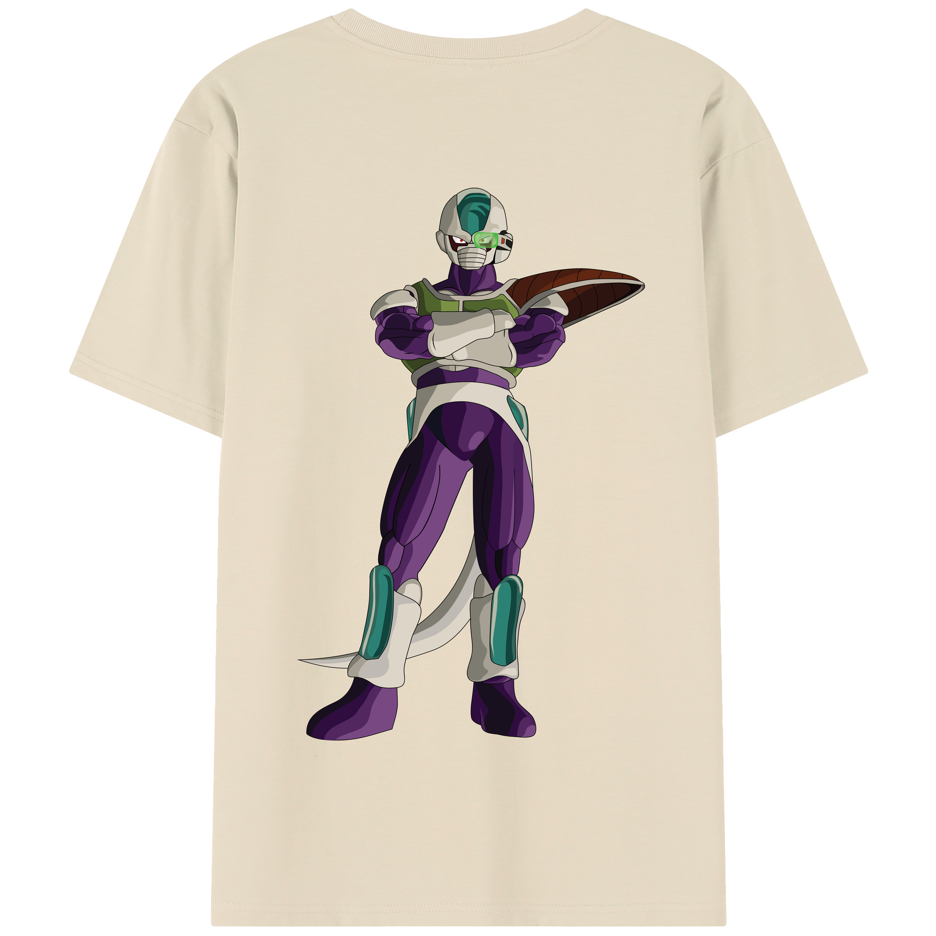 （画像用） ドラゴンボール フリーザ DRAGON BALL Frieza 綿100％半袖Tシャツ（背面プリント）