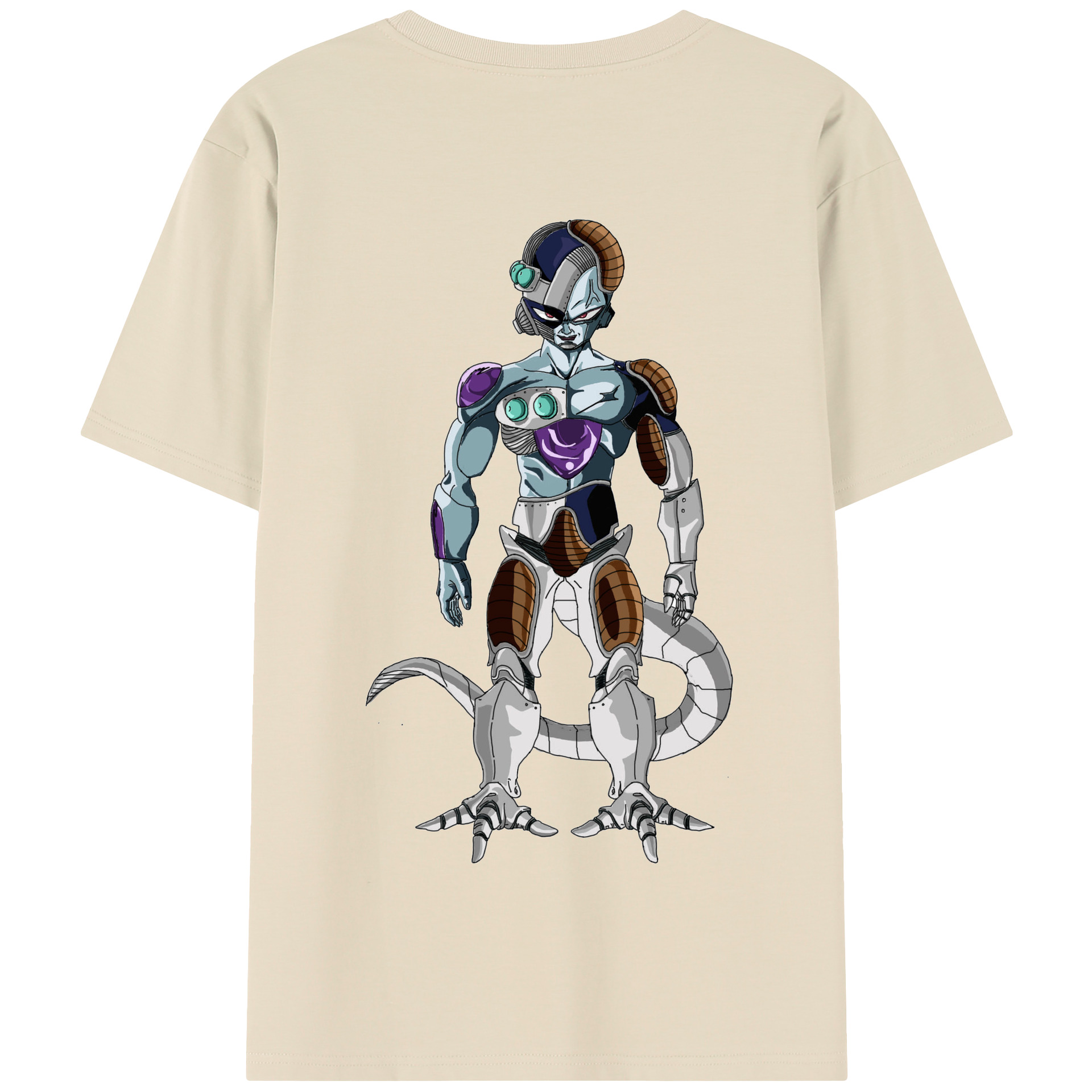 （画像用） ドラゴンボール クウラ DRAGON BALL Cooler Coora 綿100％半袖Tシャツ（背面プリント）