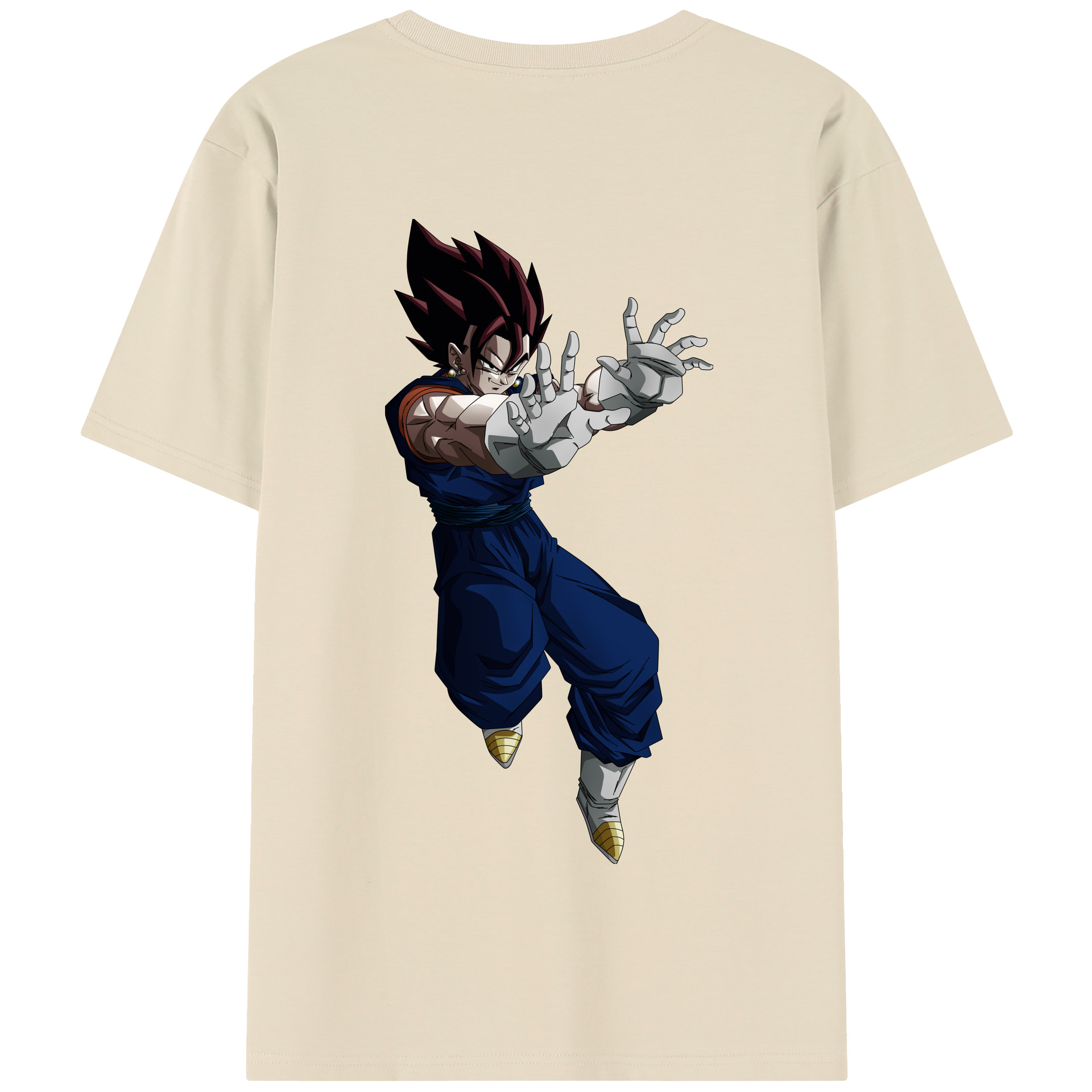 （画像用） ドラゴンボール ベジット DRAGON BALL Vegetto 綿100％半袖Tシャツ（背面プリント）
