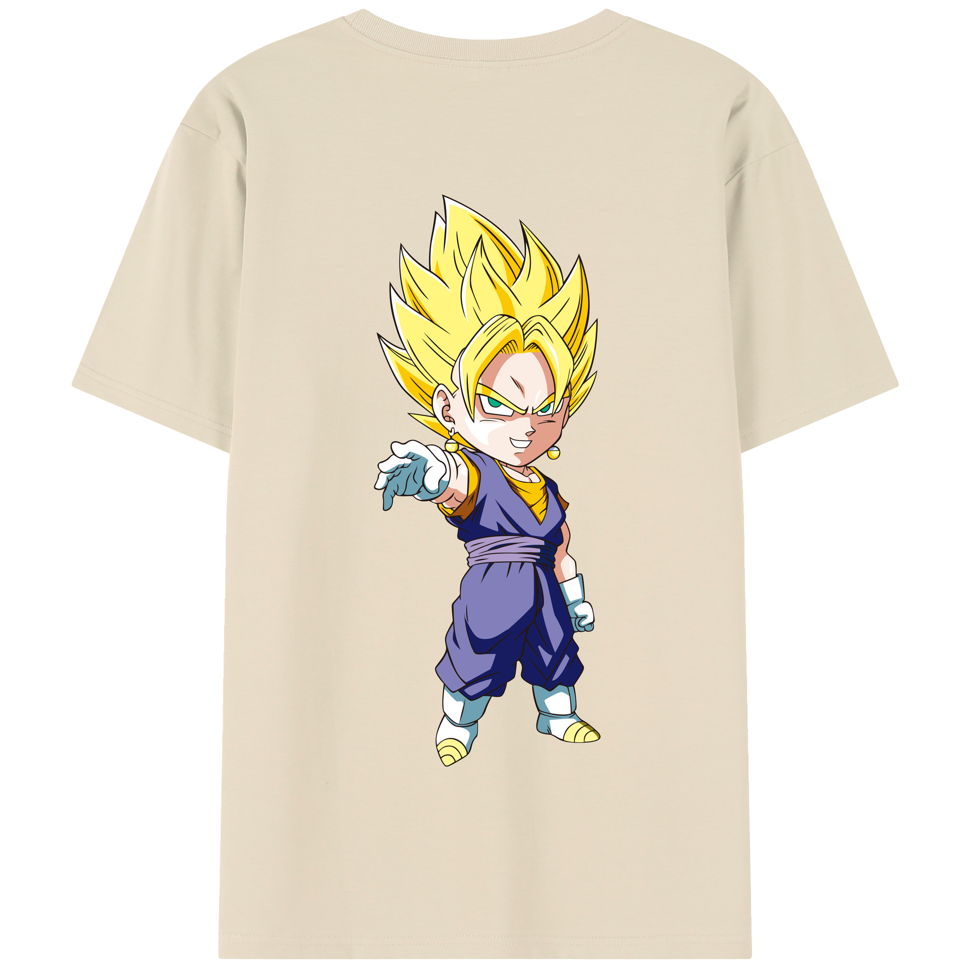 （画像用） ドラゴンボール ベジット DRAGON BALL Vegetto 綿100％半袖Tシャツ（背面プリント）