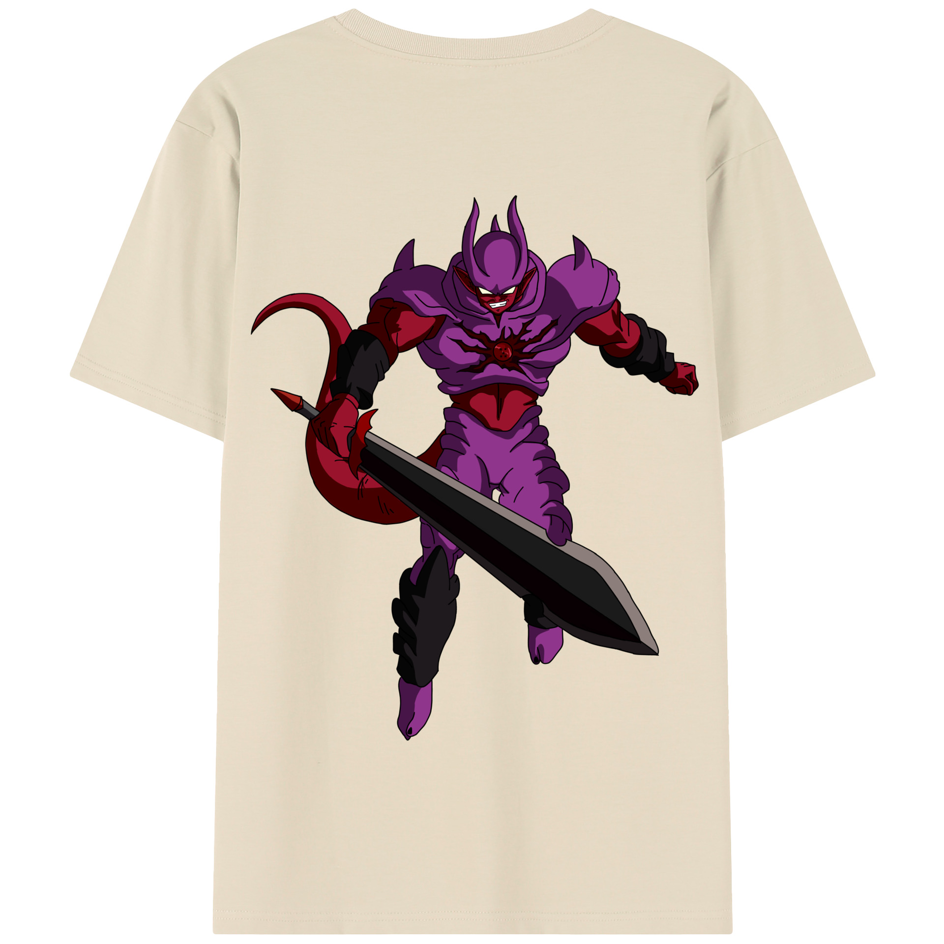 （画像用） ドラゴンボール ジャネンバ DRAGON BALL Janemba 綿100％半袖Tシャツ（背面プリント）