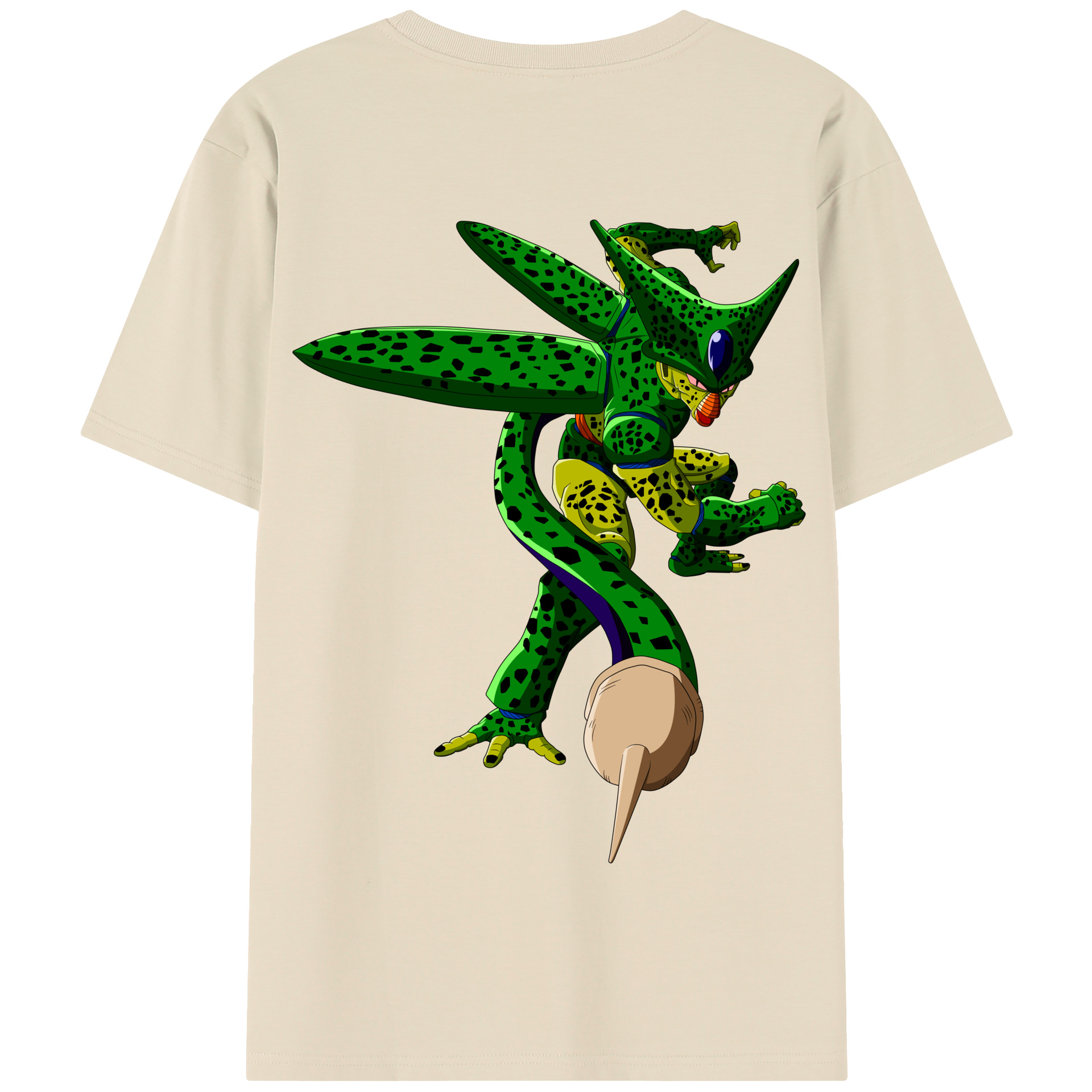 （画像用） ドラゴンボール セル DRAGON BALL Cell 綿100％半袖Tシャツ（背面プリント）