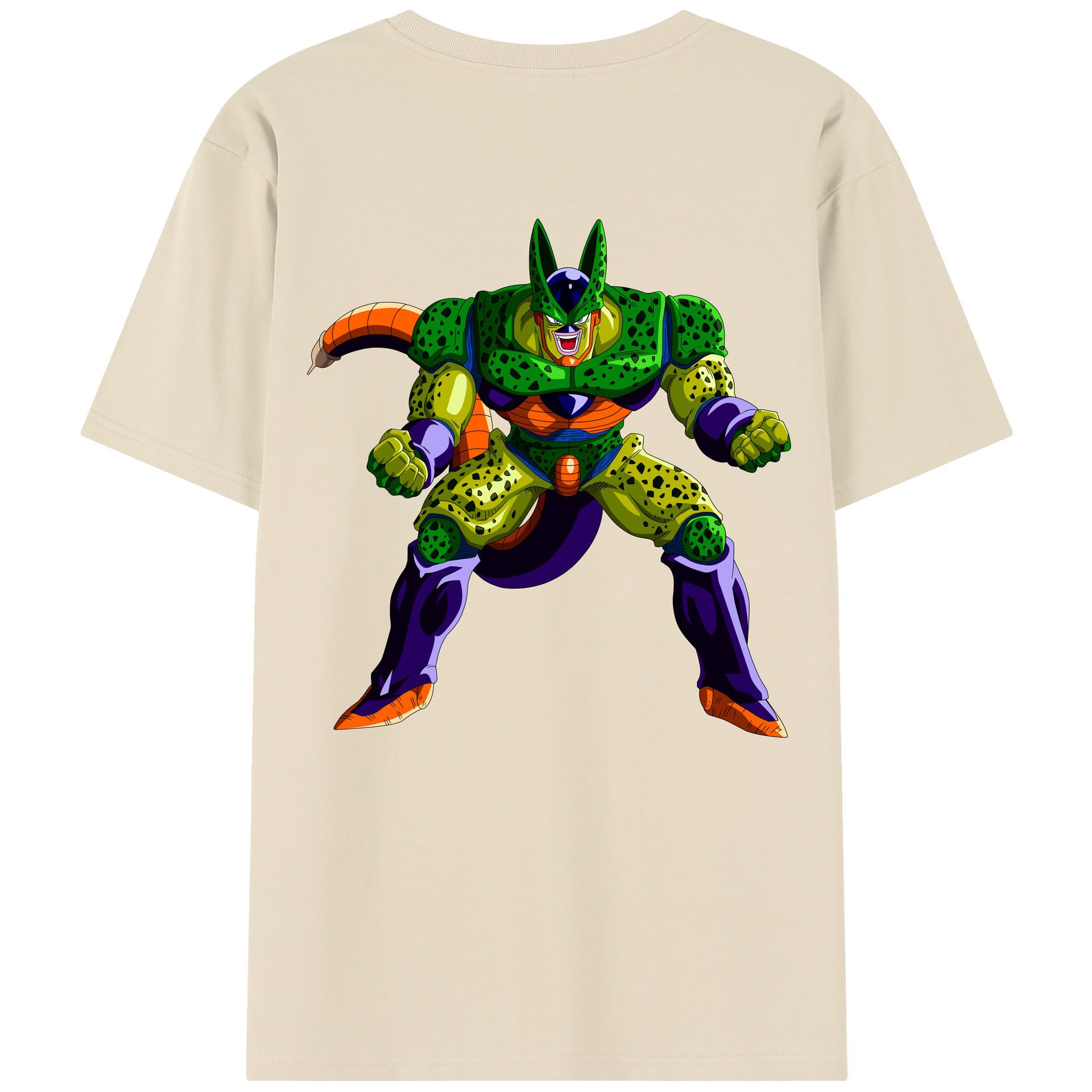 （画像用） ドラゴンボール セル DRAGON BALL Cell 綿100％半袖Tシャツ（背面プリント）