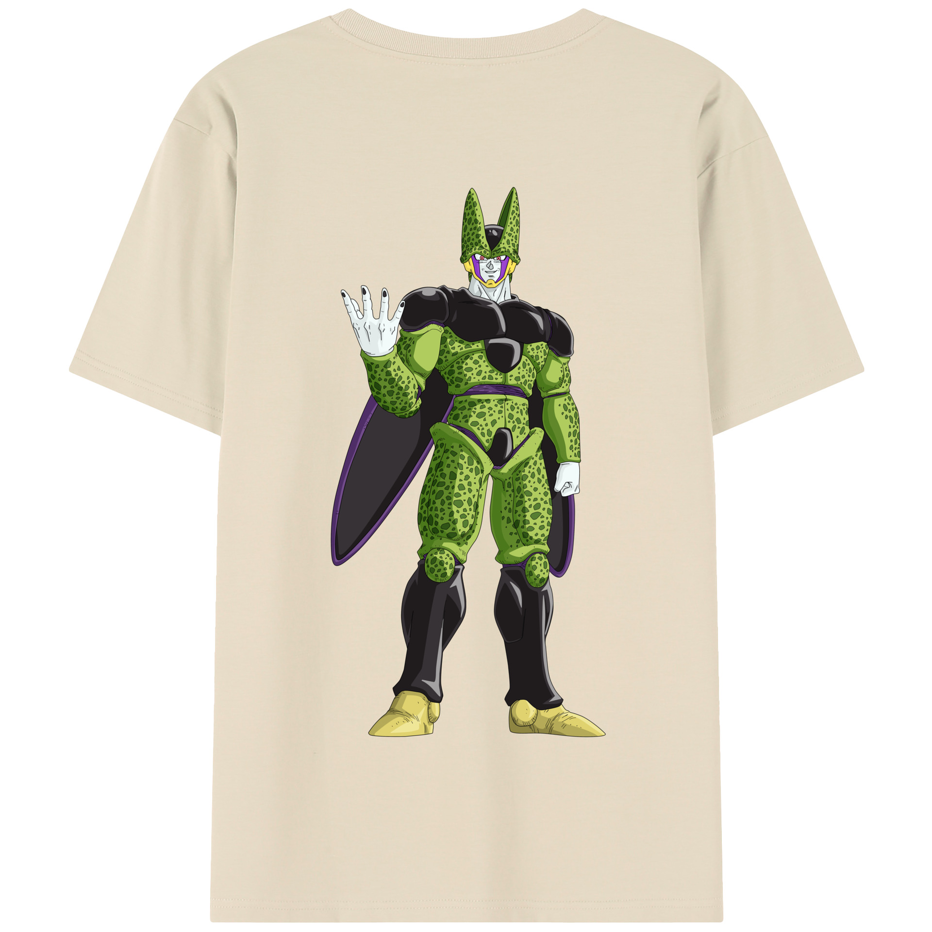 （画像用） ドラゴンボール セル DRAGON BALL Cell 綿100％半袖Tシャツ（背面プリント）