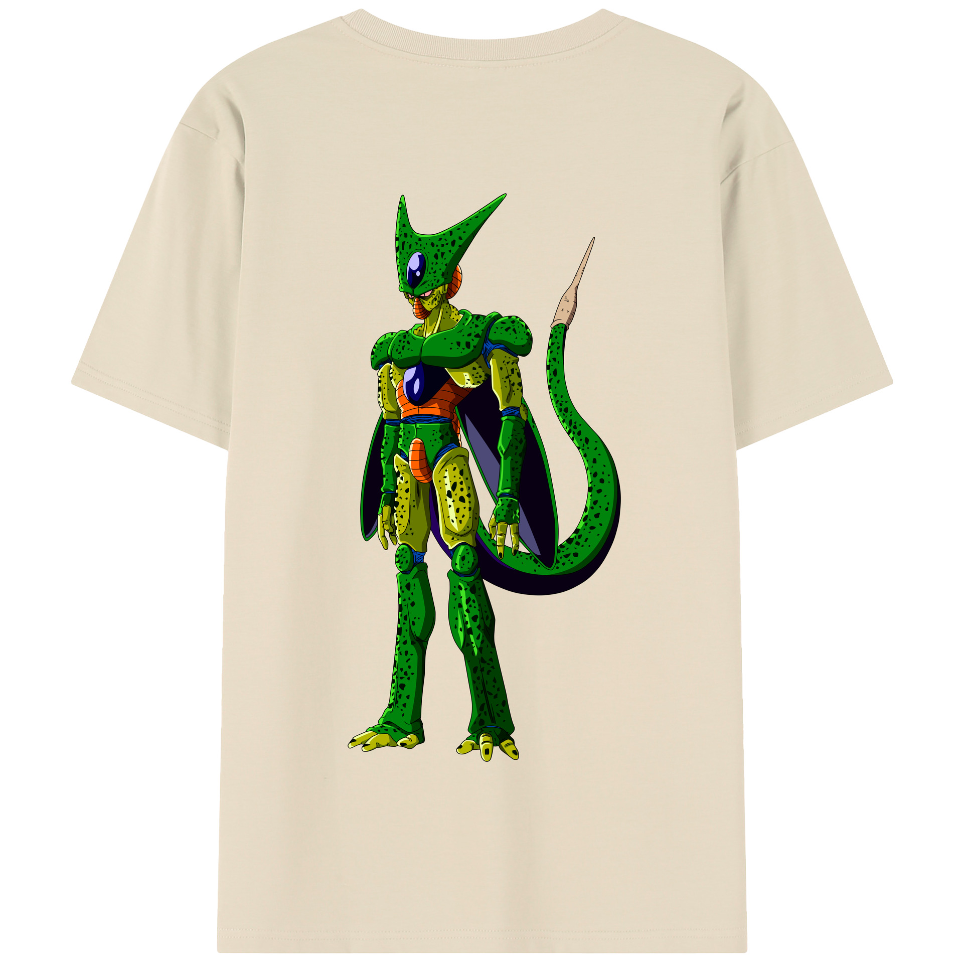 （画像用） ドラゴンボール セル DRAGON BALL Cell 綿100％半袖Tシャツ（背面プリント）
