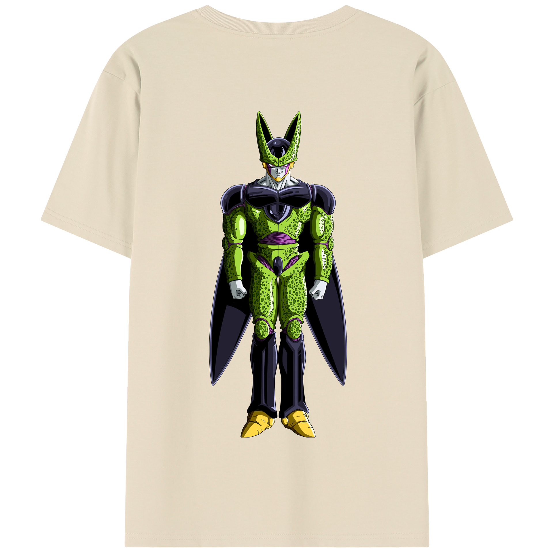 （画像用） ドラゴンボール セル DRAGON BALL Cell 綿100％半袖Tシャツ（背面プリント）