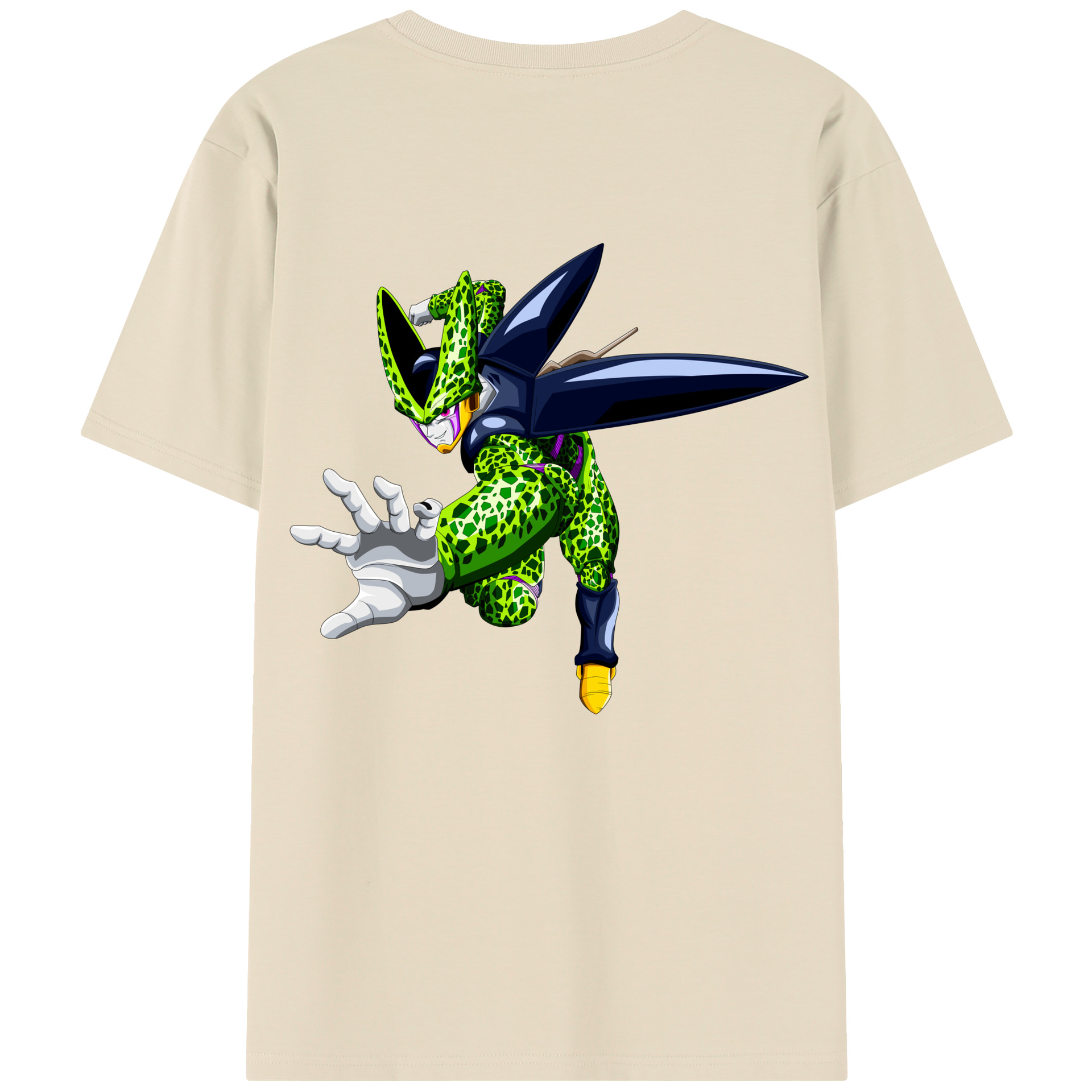 （画像用） ドラゴンボール セル DRAGON BALL Cell 綿100％半袖Tシャツ（背面プリント）