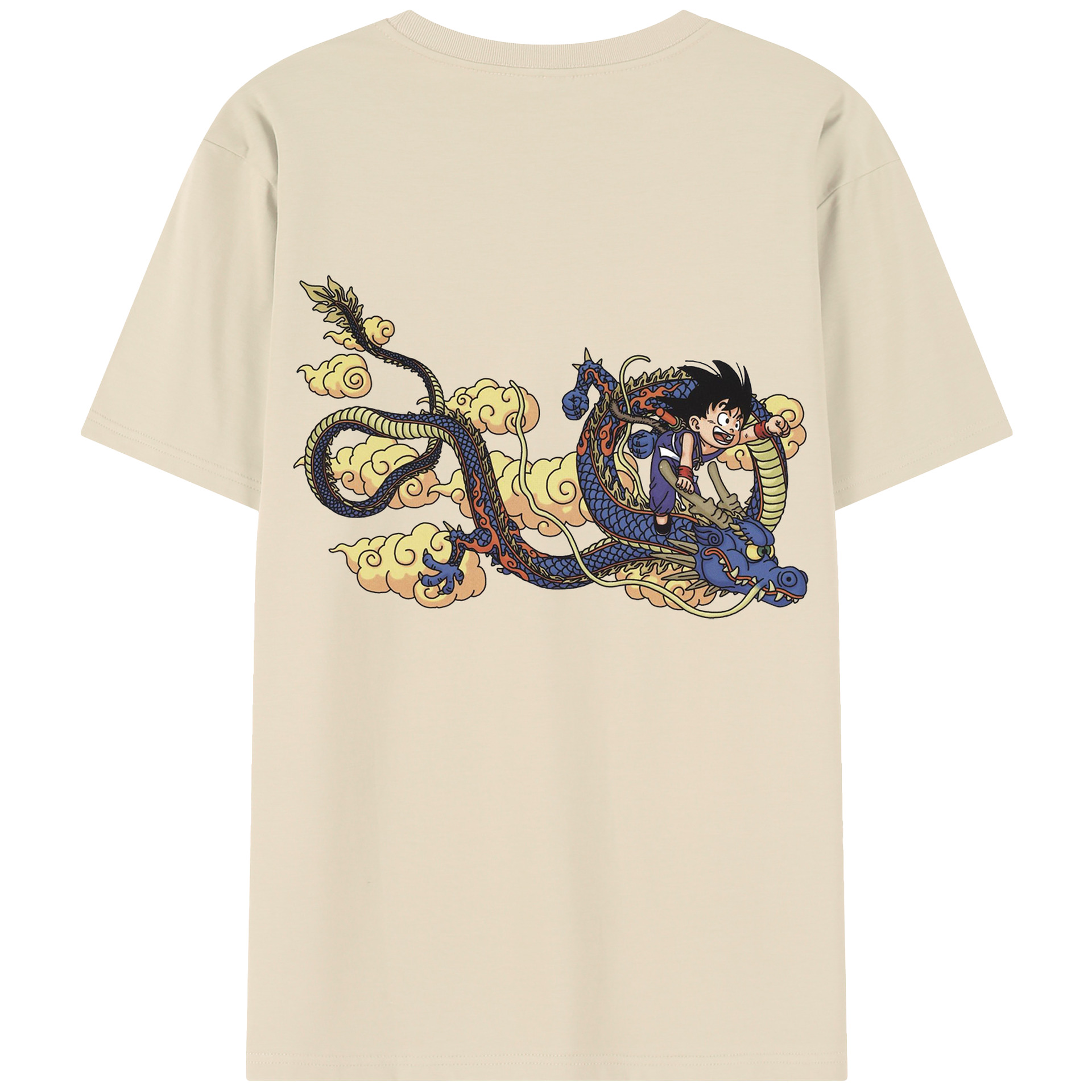 （画像用） ドラゴンボール 神龍 シェンロン DRAGON BALL Shenron 綿100％半袖Tシャツ（背面プリント）
