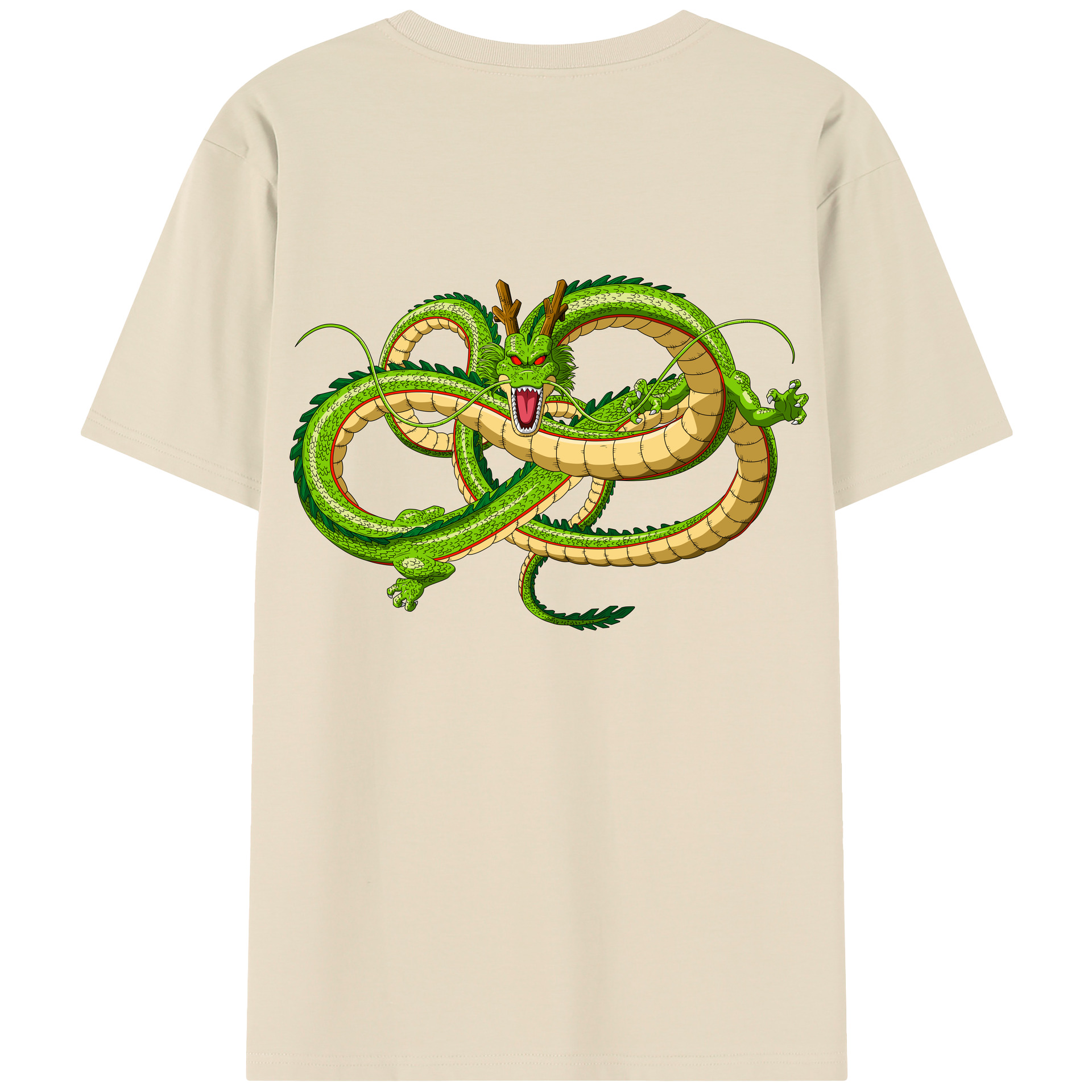 （画像用） ドラゴンボール 神龍 シェンロン DRAGON BALL Shenron 綿100％半袖Tシャツ（背面プリント）