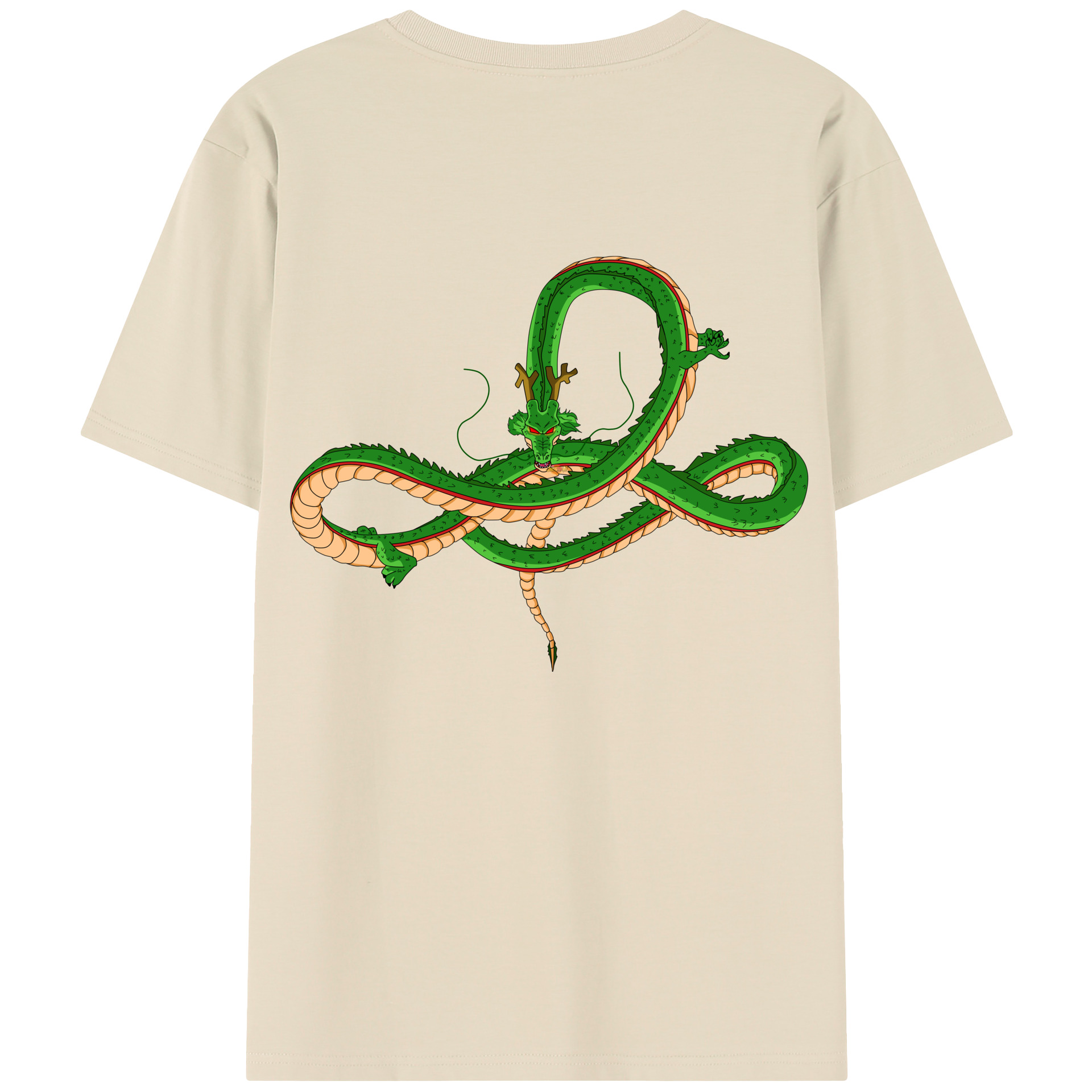 （画像用） ドラゴンボール 神龍 シェンロン DRAGON BALL Shenron 綿100％半袖Tシャツ（背面プリント）
