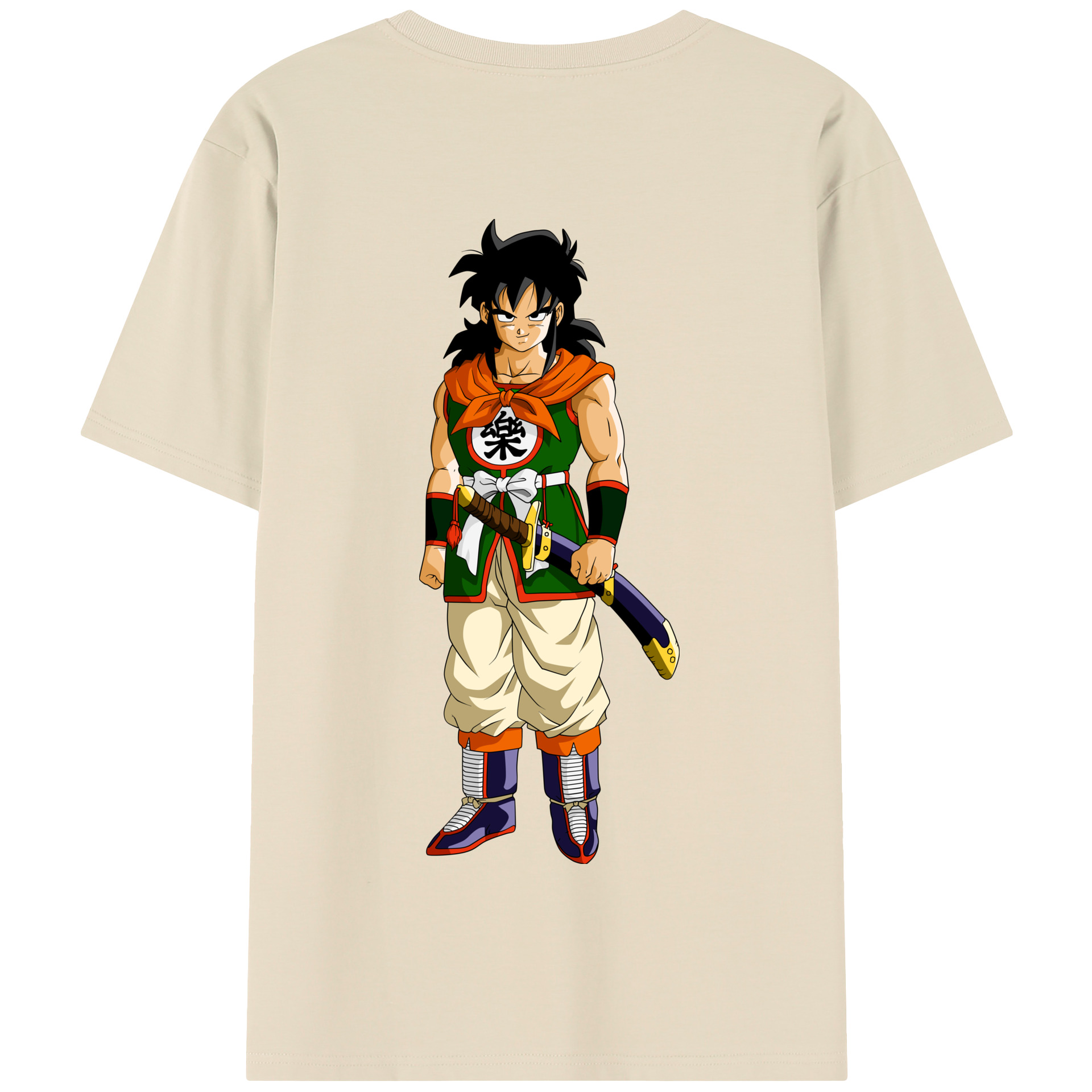 （画像用） ドラゴンボール ヤムチャ DRAGON BALL Yamcha 綿100％半袖Tシャツ（背面プリント）
