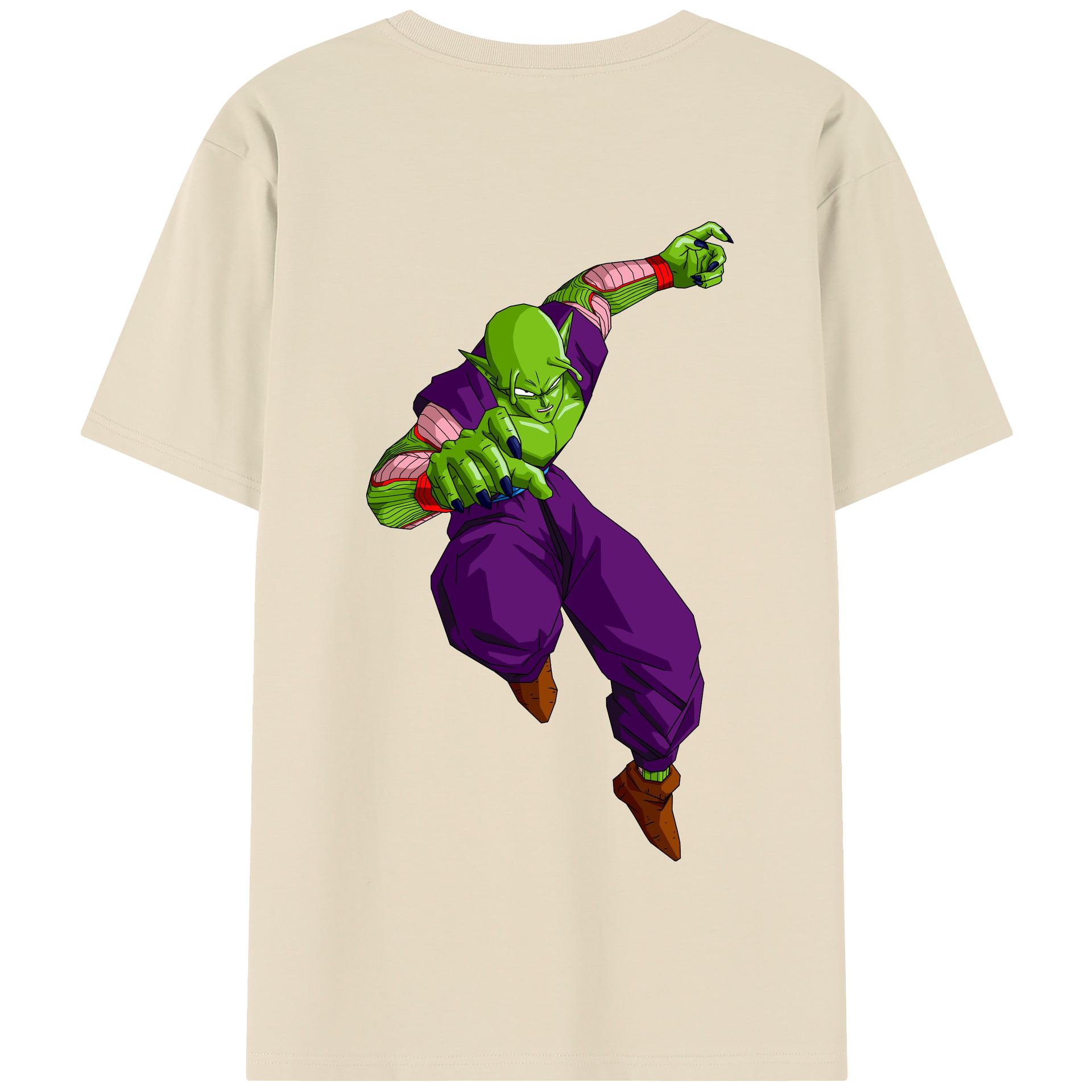 （画像用） ドラゴンボール ピッコロ DRAGON BALL Piccolo 綿100％半袖Tシャツ（背面プリント）