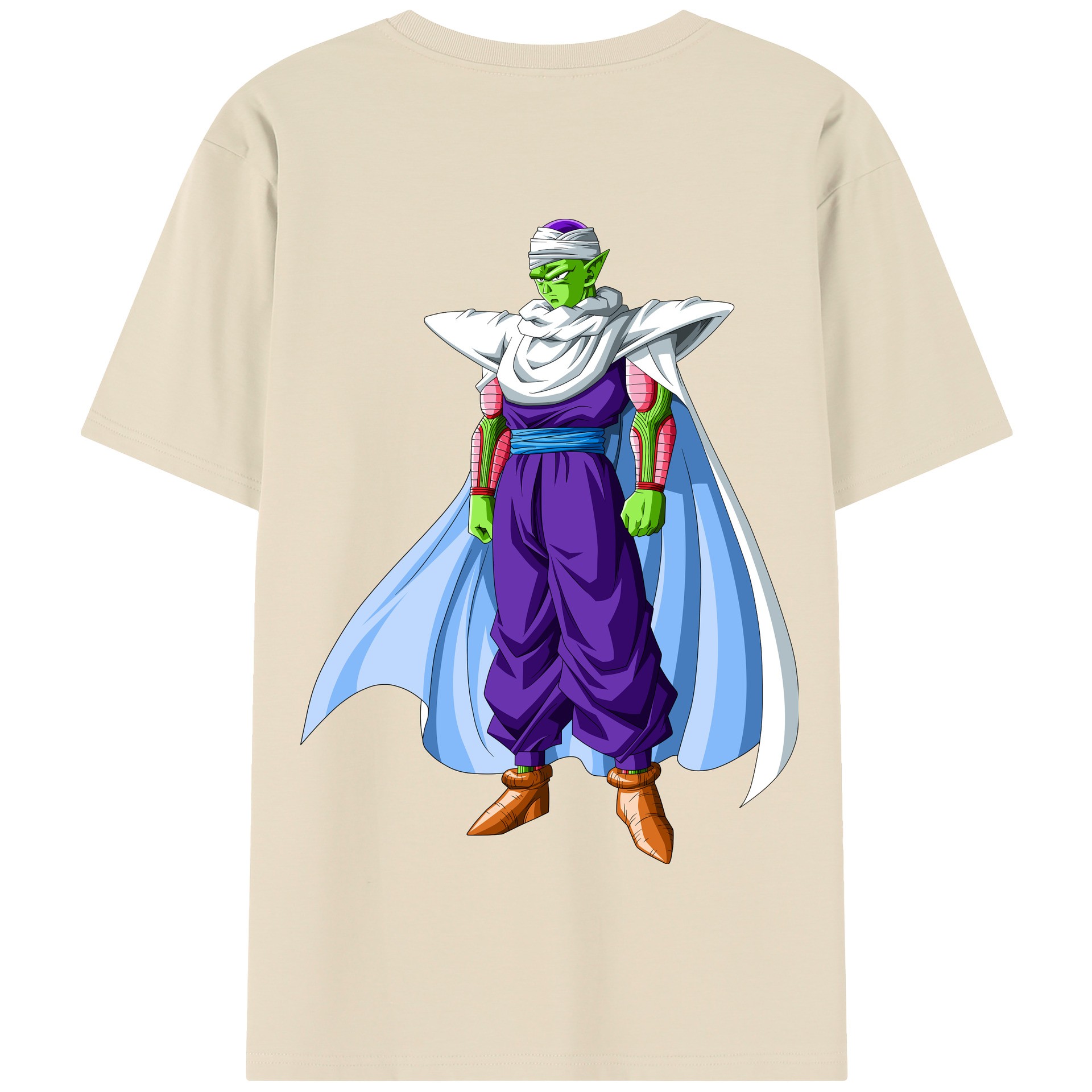 （画像用） ドラゴンボール ピッコロ DRAGON BALL Piccolo 綿100％半袖Tシャツ（背面プリント）