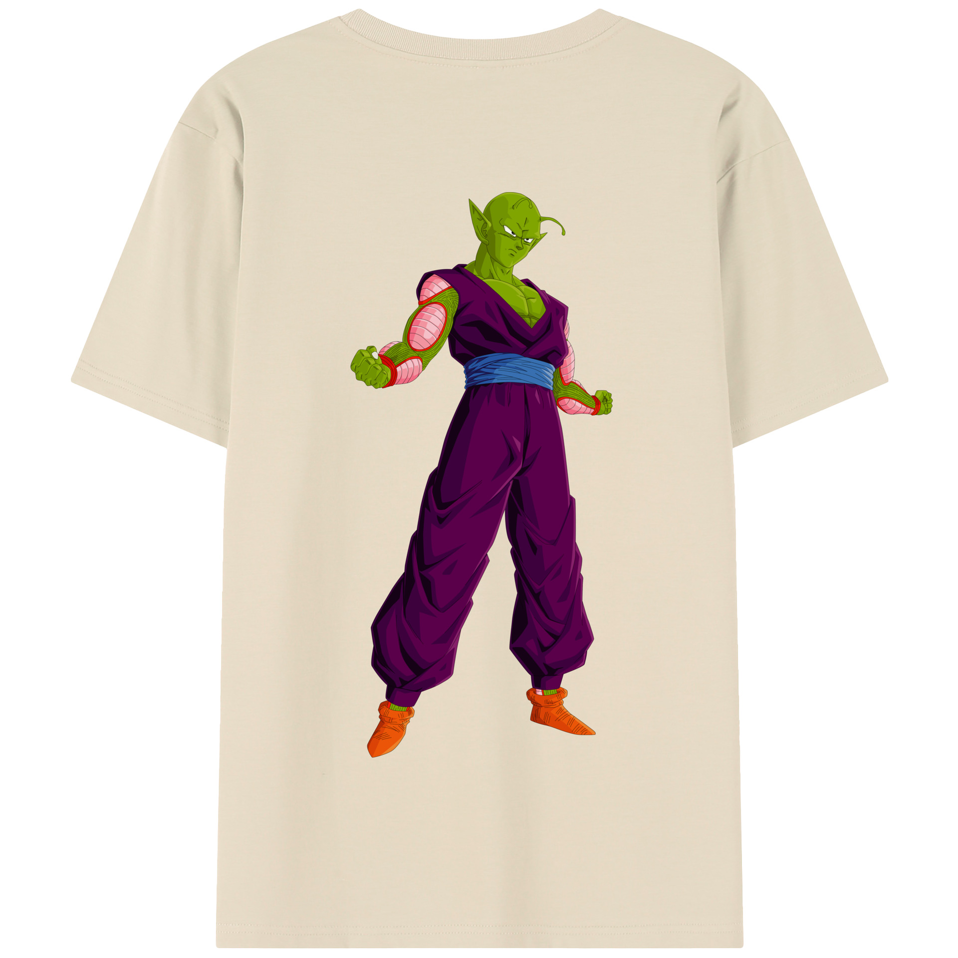（画像用） ドラゴンボール ピッコロ DRAGON BALL Piccolo 綿100％半袖Tシャツ（背面プリント）