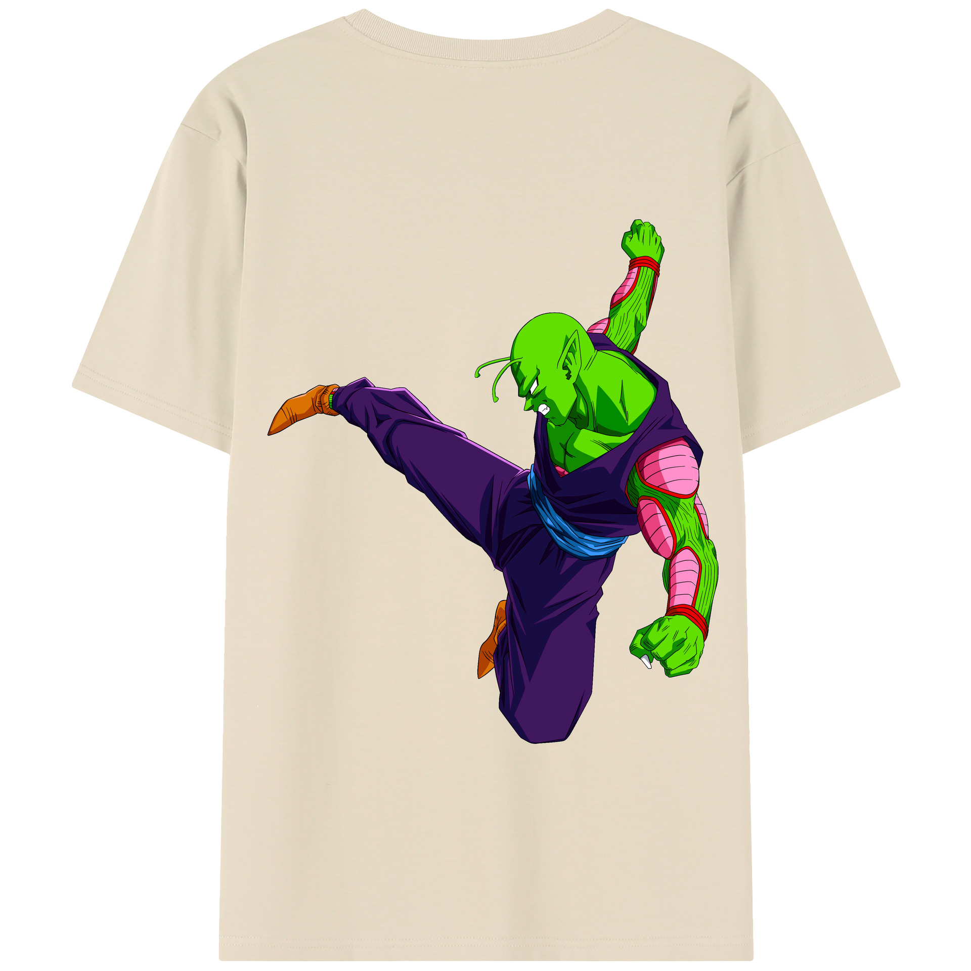 （画像用） ドラゴンボール ピッコロ DRAGON BALL Piccolo 綿100％半袖Tシャツ（背面プリント）