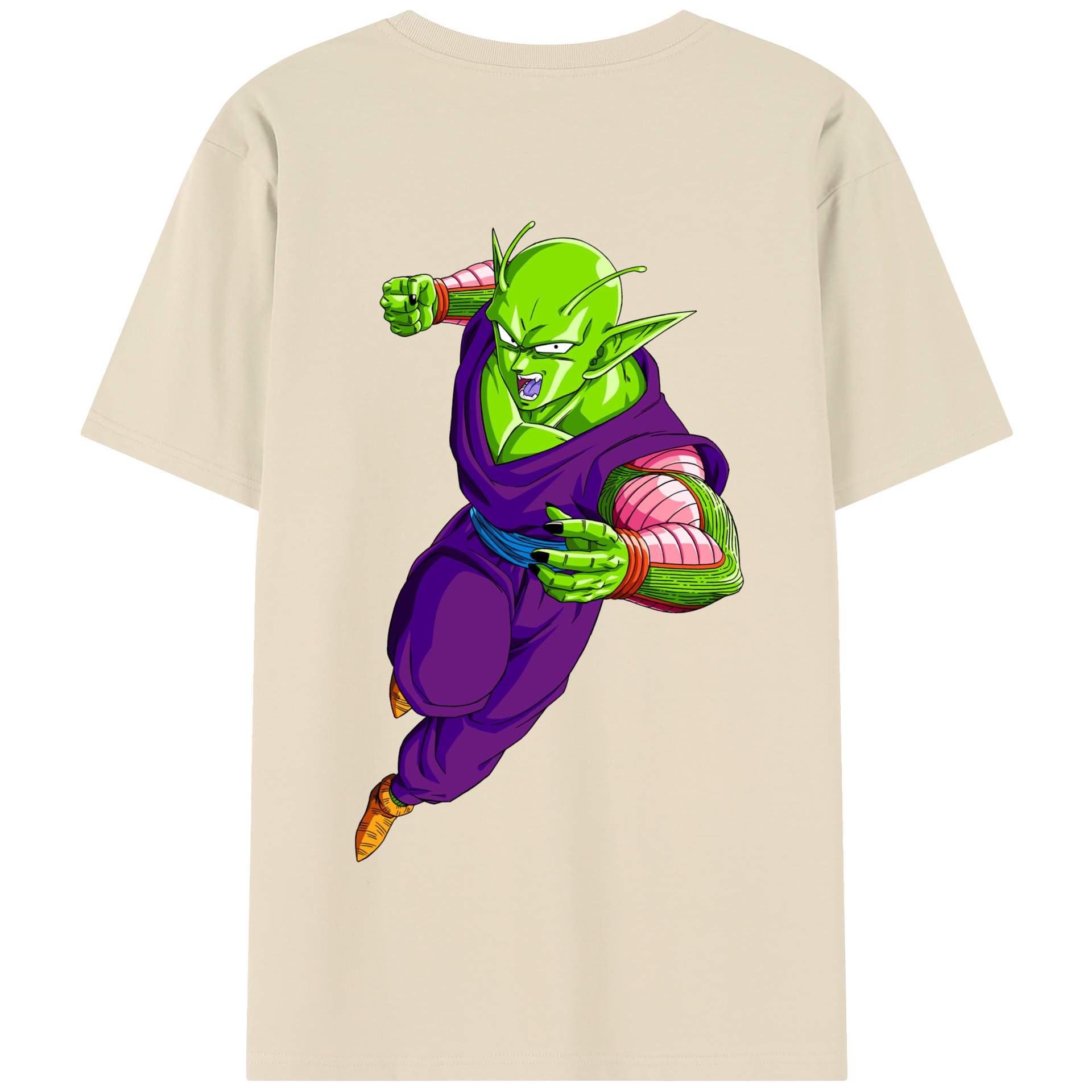 （画像用） ドラゴンボール ピッコロ DRAGON BALL Piccolo 綿100％半袖Tシャツ（背面プリント）