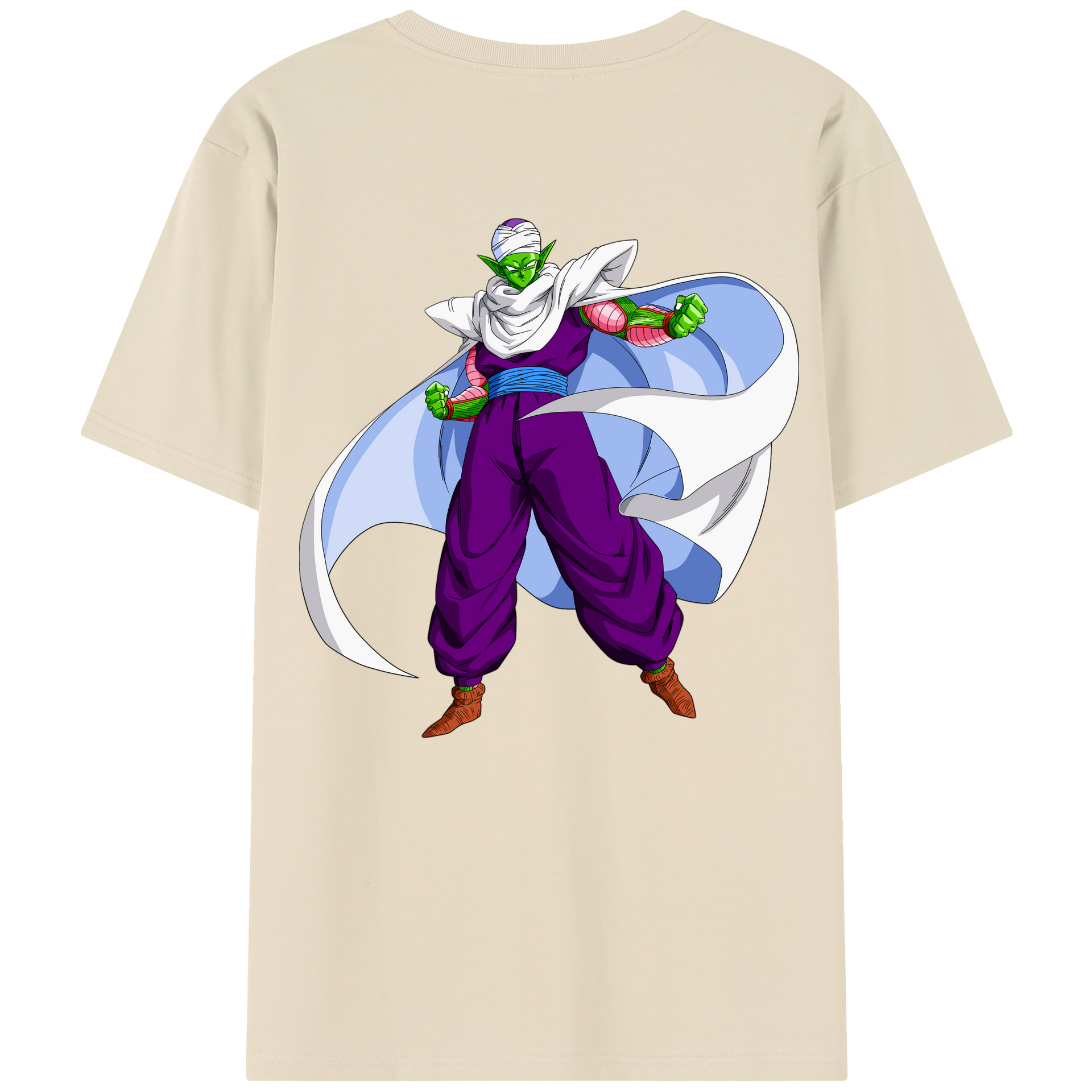 （画像用） ドラゴンボール ピッコロ DRAGON BALL Piccolo 綿100％半袖Tシャツ（背面プリント）