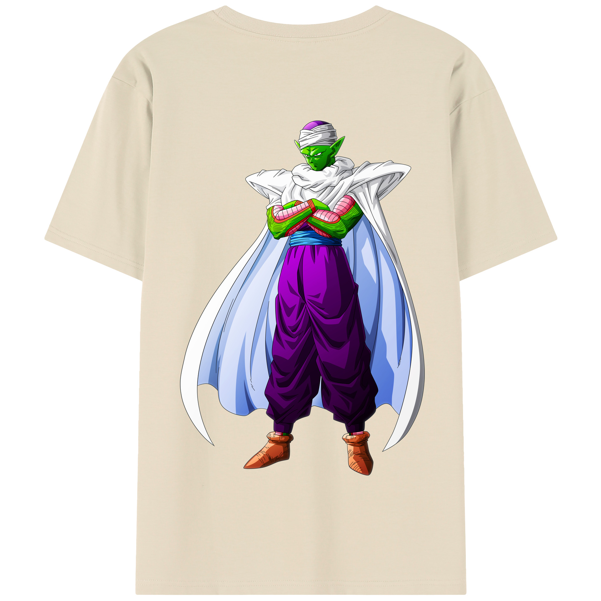 （画像用） ドラゴンボール ピッコロ DRAGON BALL Piccolo 綿100％半袖Tシャツ（背面プリント）