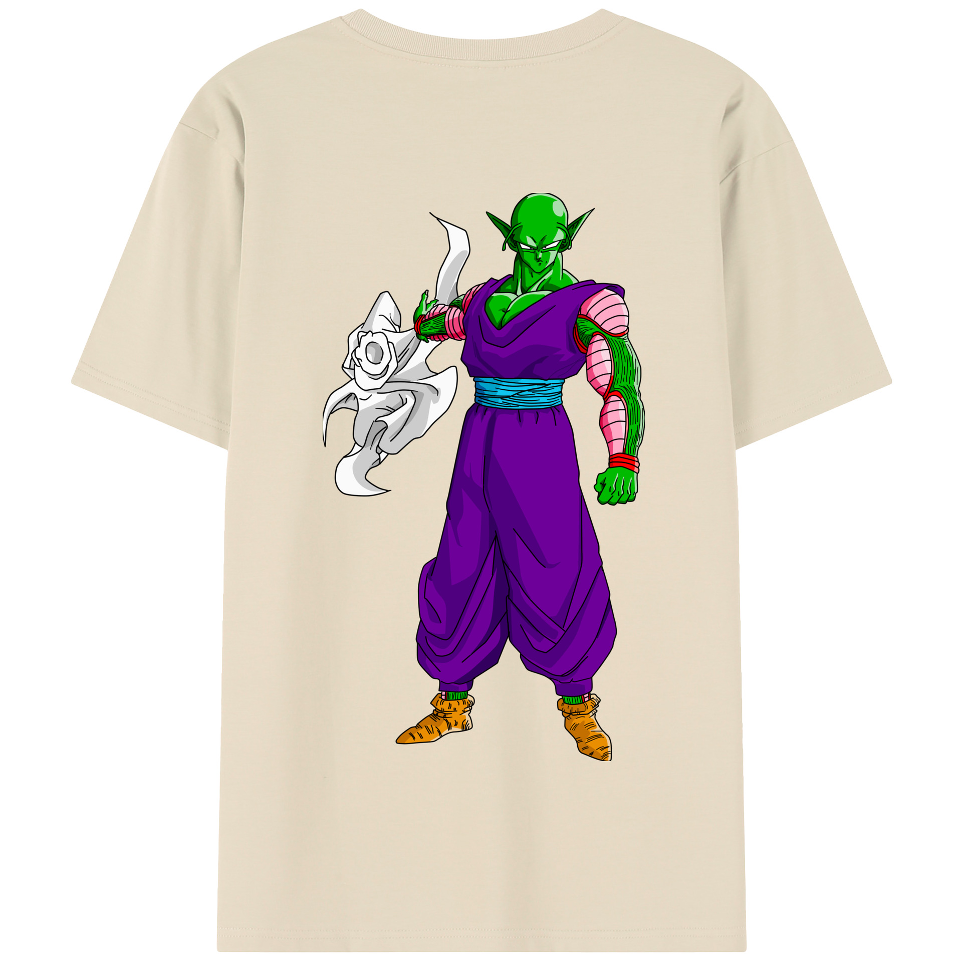 （画像用） ドラゴンボール ピッコロ DRAGON BALL Piccolo 綿100％半袖Tシャツ（背面プリント）