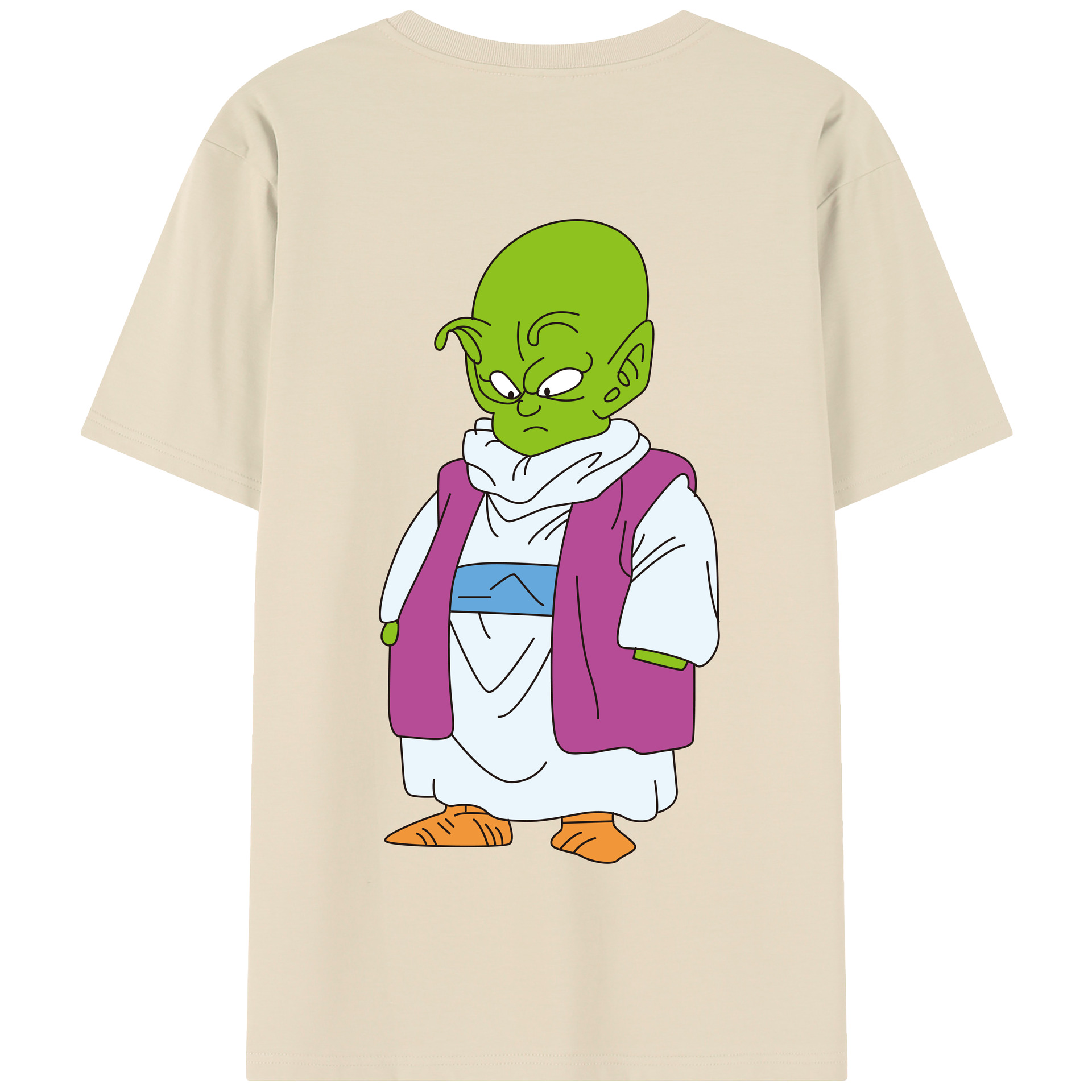 （画像用） ドラゴンボール ピッコロ DRAGON BALL Piccolo 綿100％半袖Tシャツ（背面プリント）