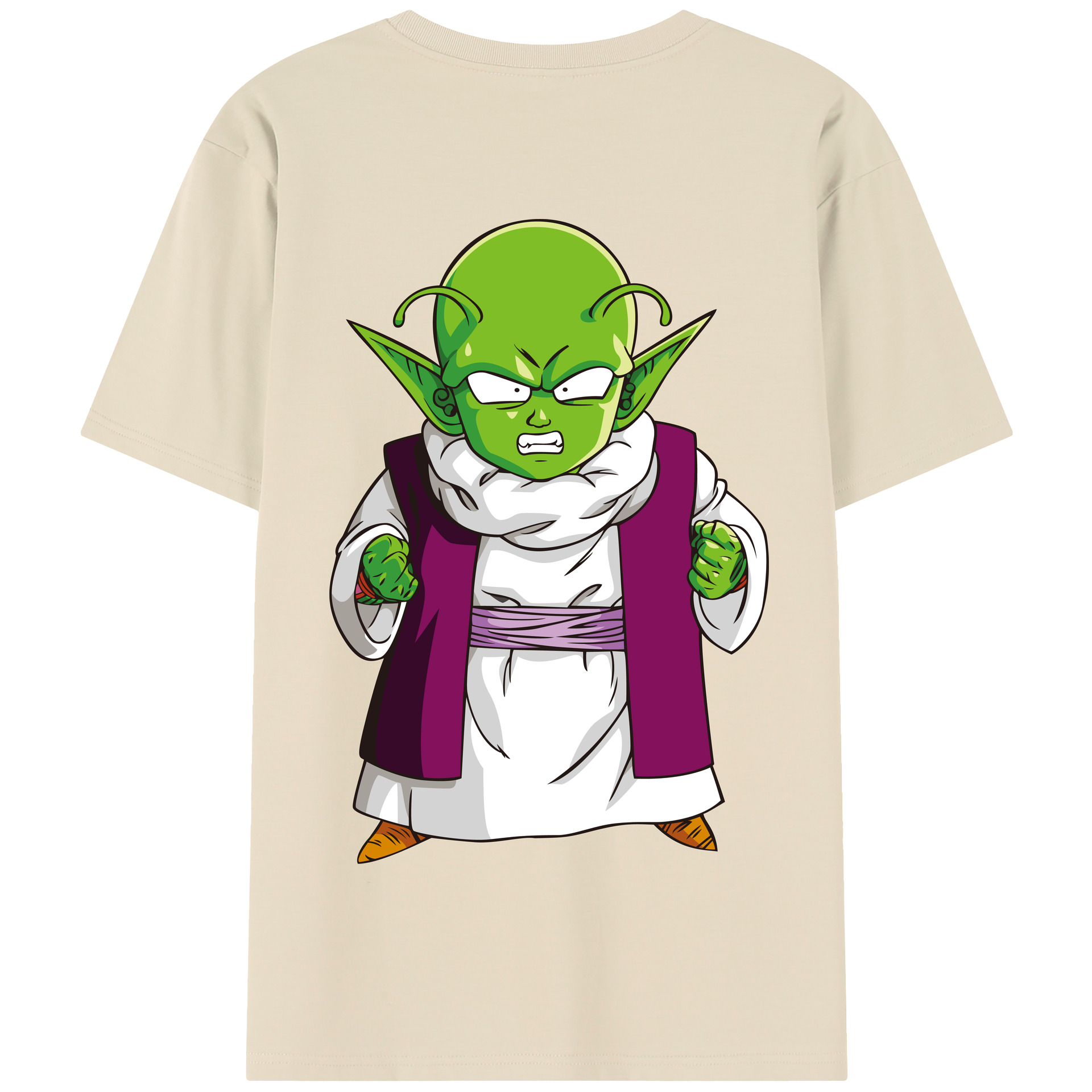 （画像用） ドラゴンボール ピッコロ DRAGON BALL Piccolo 綿100％半袖Tシャツ（背面プリント）