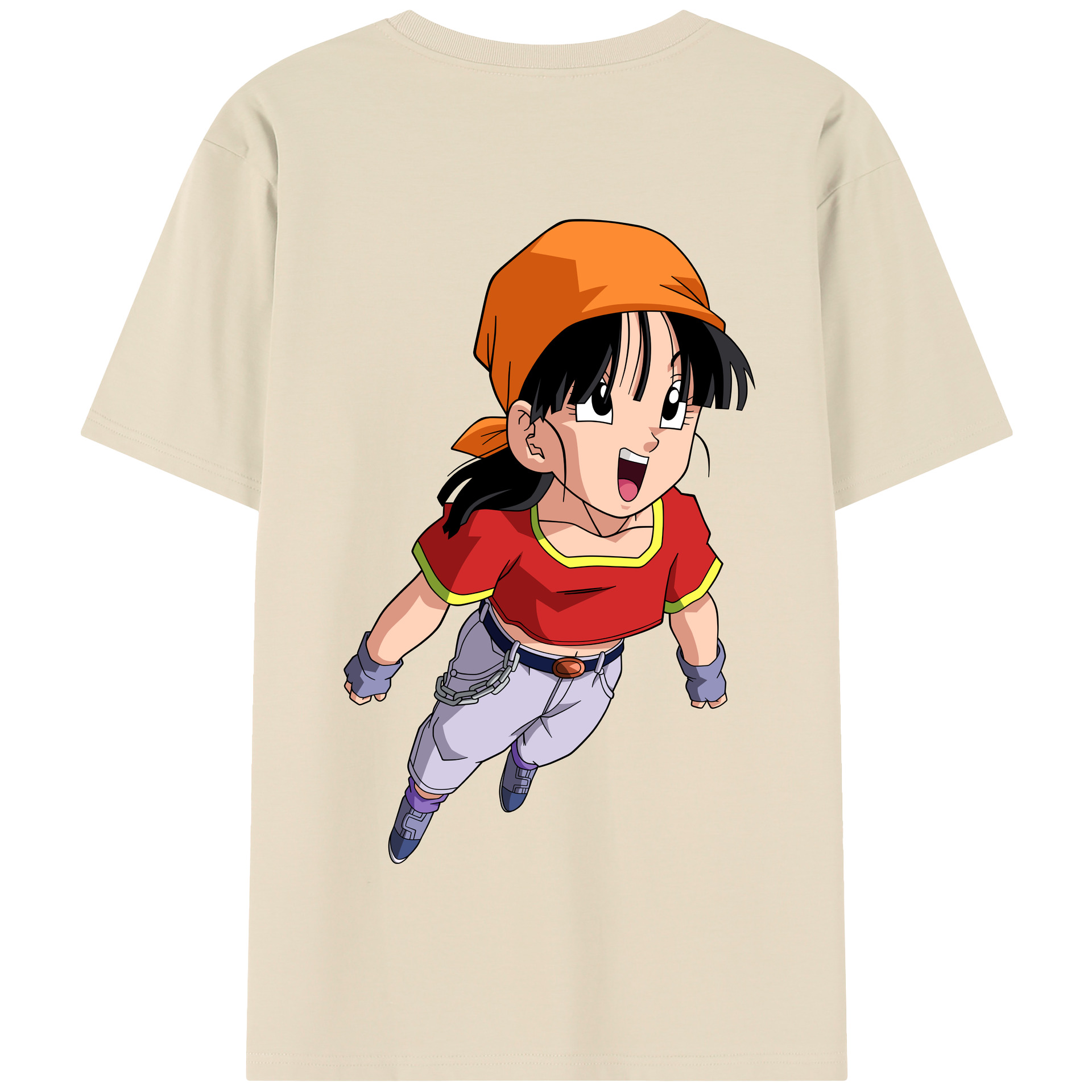 （画像用） ドラゴンボール パン DRAGON BALL Pan 綿100％半袖Tシャツ（背面プリント）