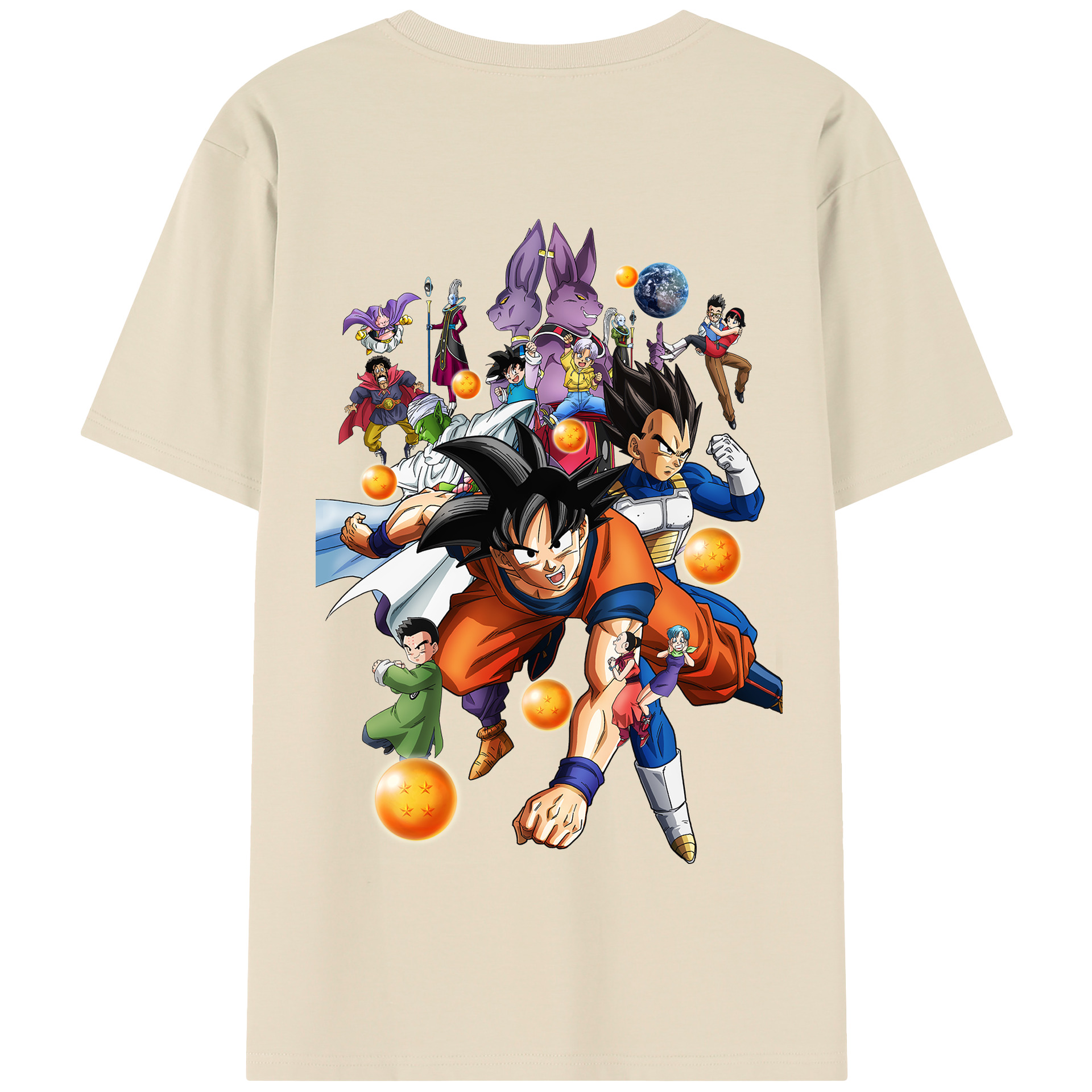 （画像用） ドラゴンボール DRAGON BALL 綿100％半袖Tシャツ（背面プリント）