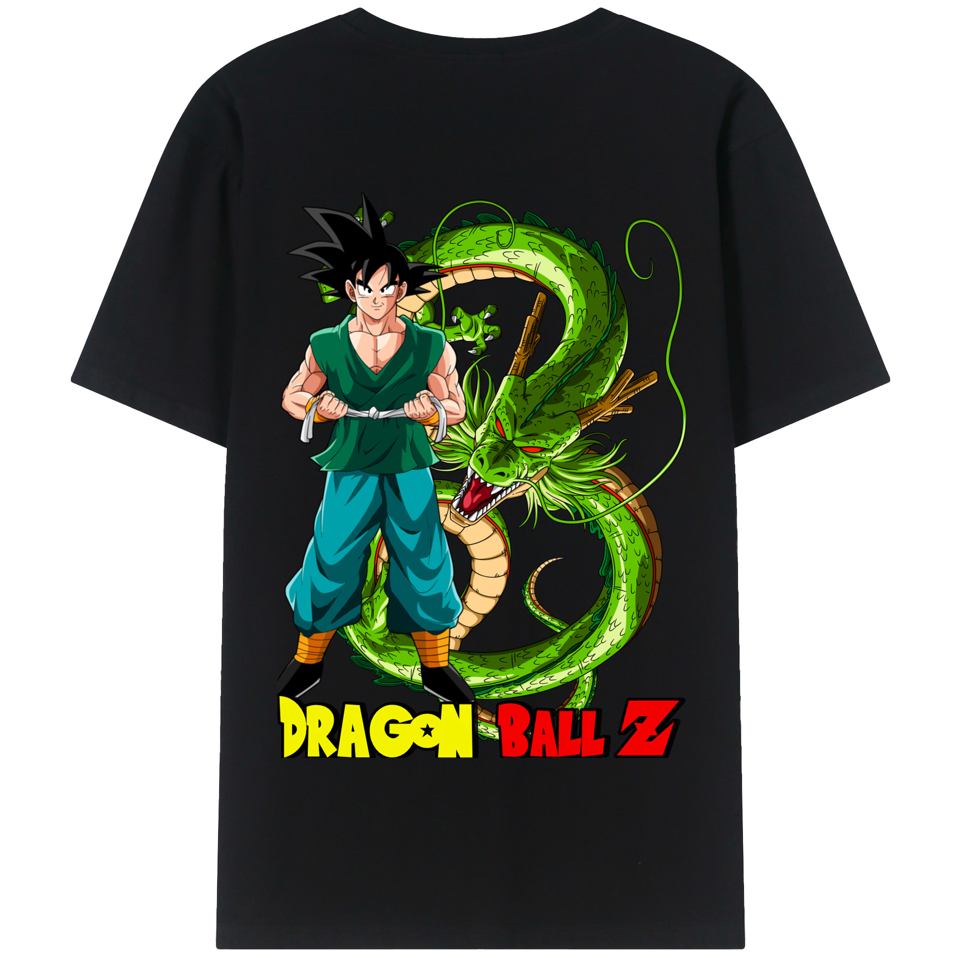 （画像用） ドラゴンボール 孫悟空（そん ごくう）Son Goku カカロット DRAGON BALL Kakarotto 綿100％半袖Tシャツ（背面プリント）