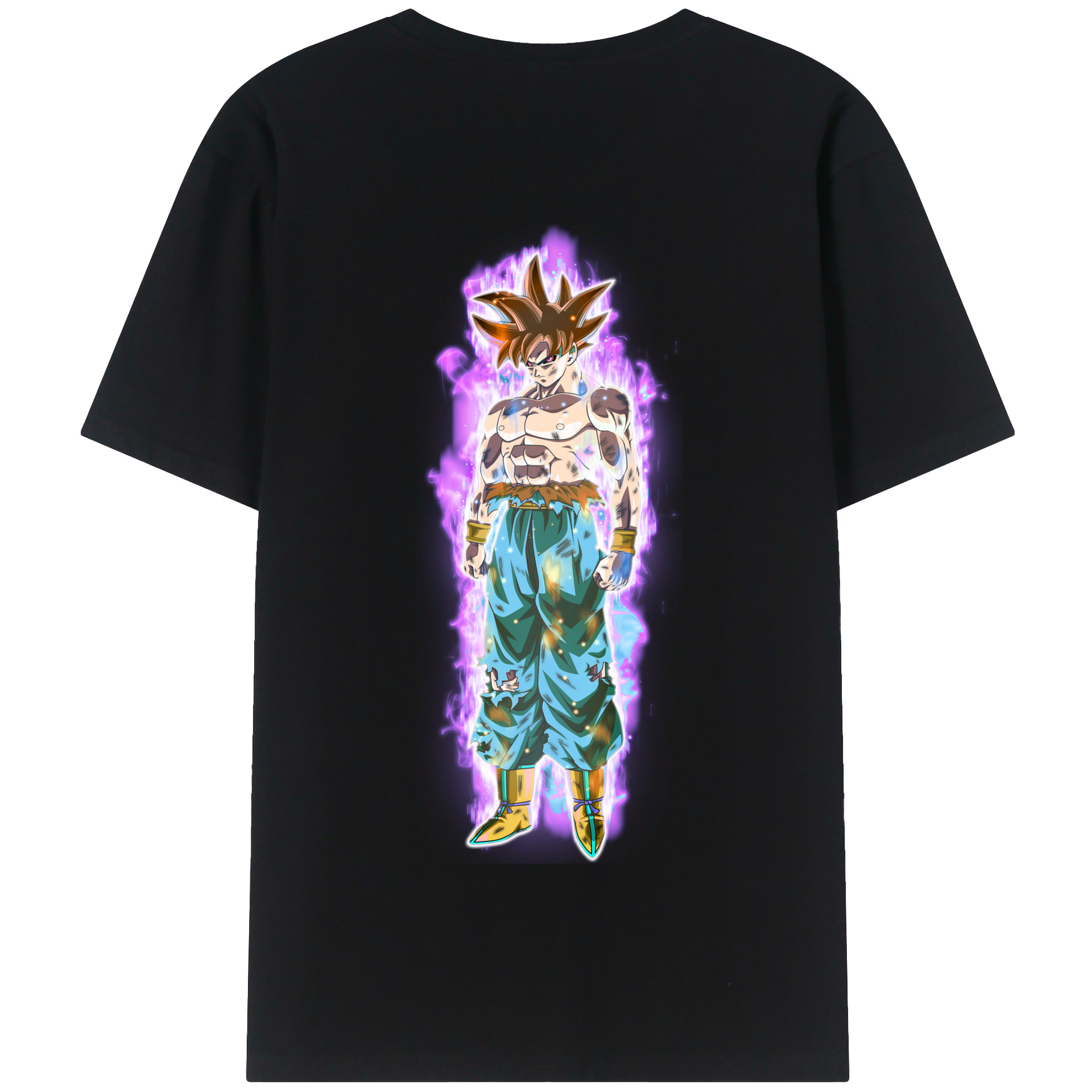 （画像用） ドラゴンボール 孫悟空（そん ごくう）Son Goku カカロット DRAGON BALL Kakarotto 綿100％半袖Tシャツ（背面プリント）
