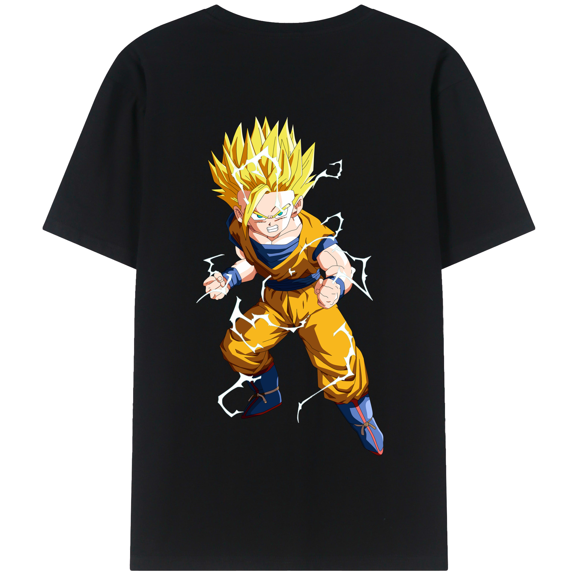 （画像用） ドラゴンボール 孫 悟飯（そんごはん）DRAGON BALL Son Gohan 綿100％半袖Tシャツ（背面プリント）