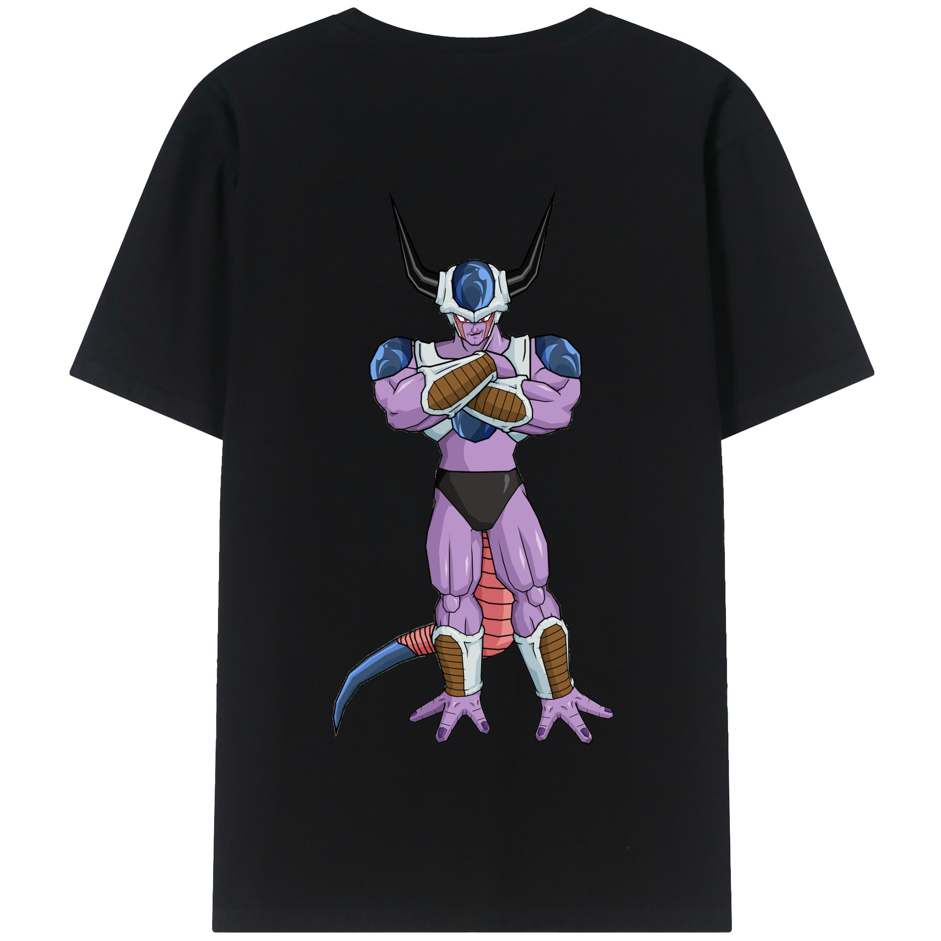 （画像用） ドラゴンボール フリーザ DRAGON BALL Frieza 綿100％半袖Tシャツ（背面プリント）