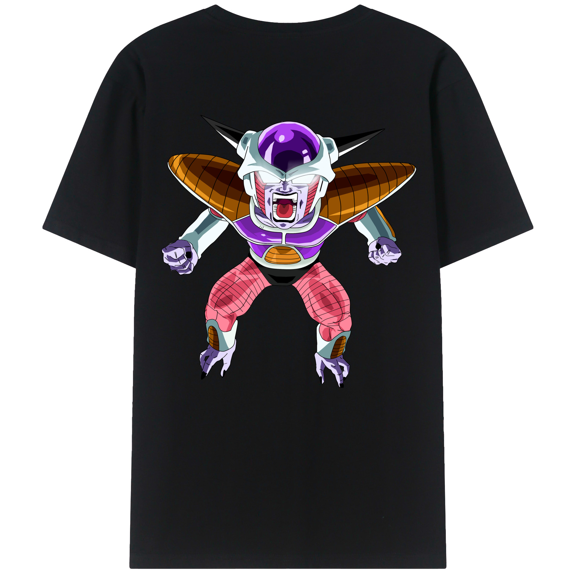 （画像用） ドラゴンボール フリーザ DRAGON BALL Frieza 綿100％半袖Tシャツ（背面プリント）
