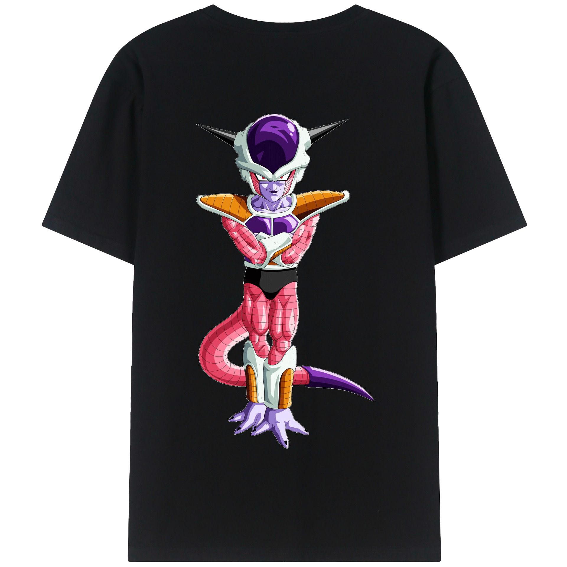 （画像用） ドラゴンボール フリーザ DRAGON BALL Frieza 綿100％半袖Tシャツ（背面プリント）