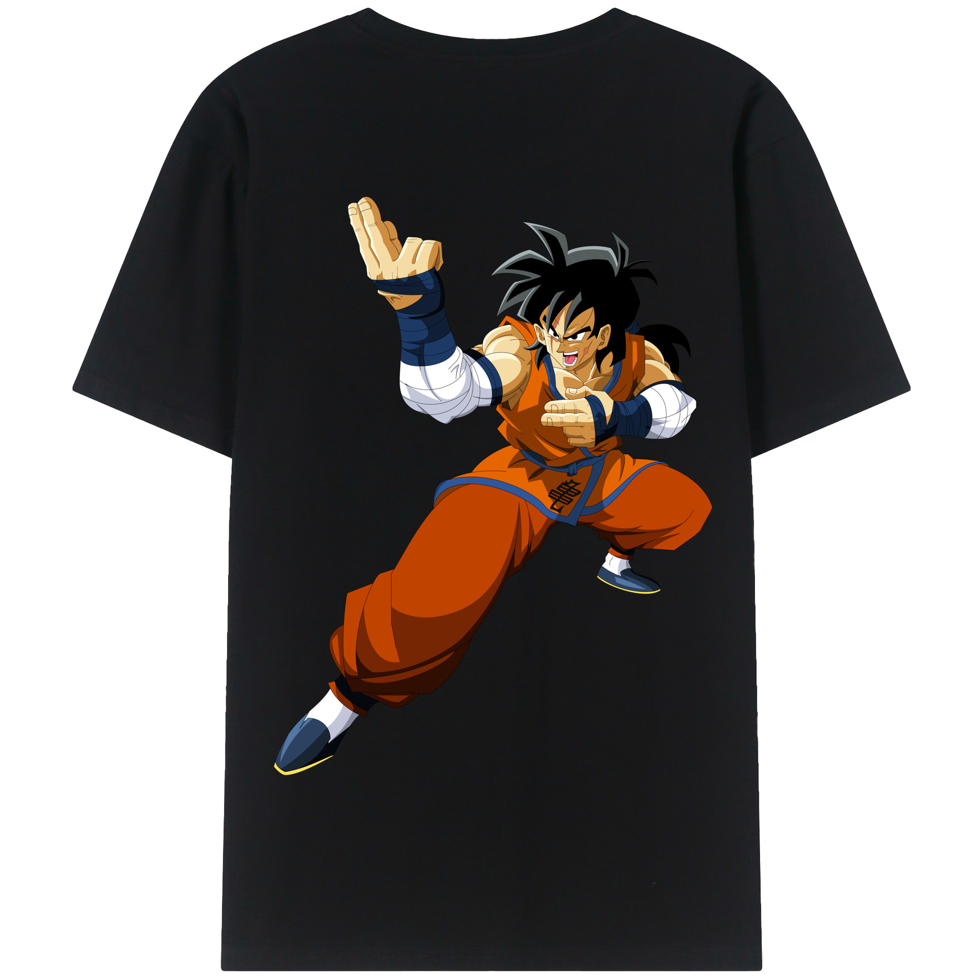 （画像用） ドラゴンボール ヤムチャ DRAGON BALL Yamcha 綿100％半袖Tシャツ（背面プリント）