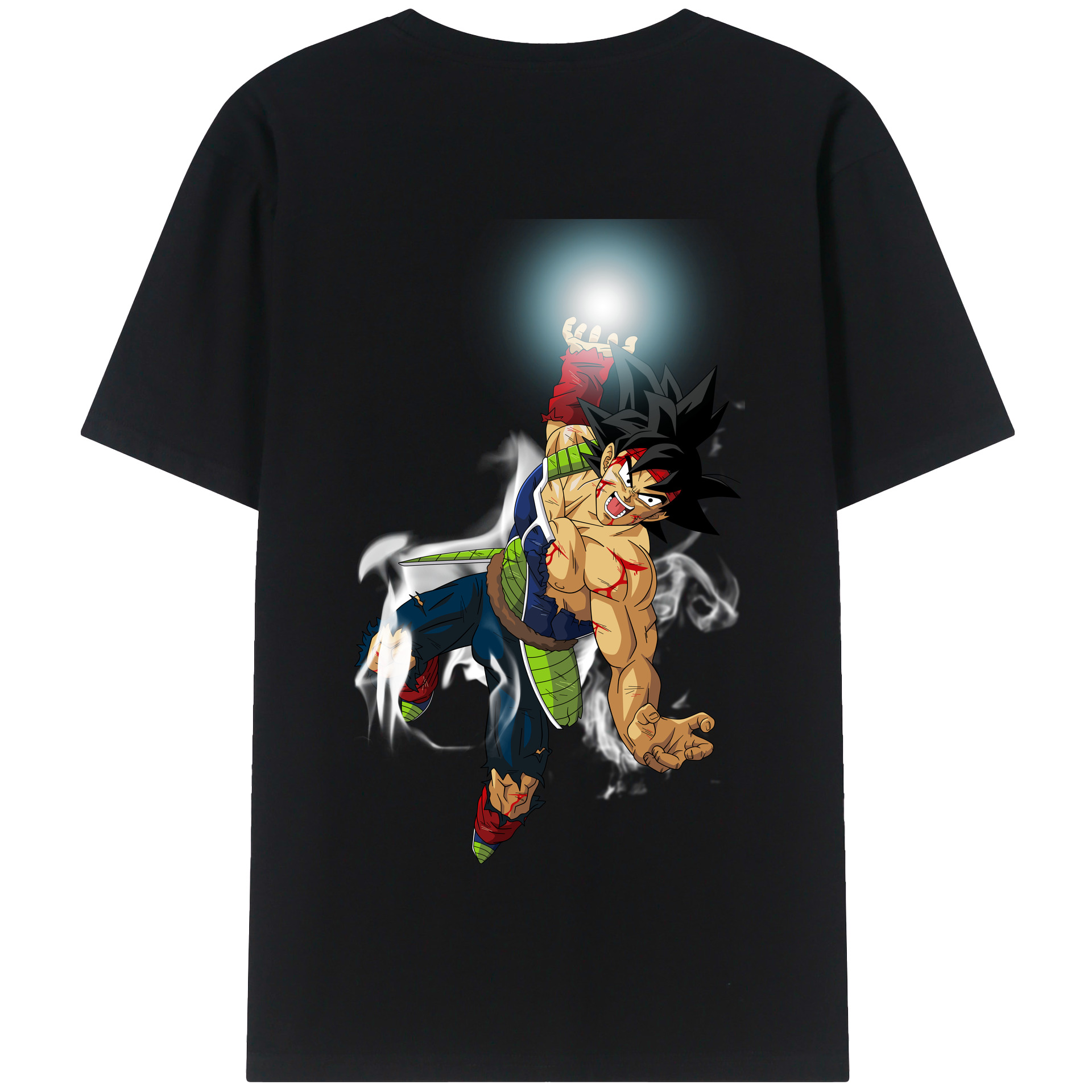 （画像用） ドラゴンボール バーダック DRAGON BALL Burdock 綿100％半袖Tシャツ（背面プリント）
